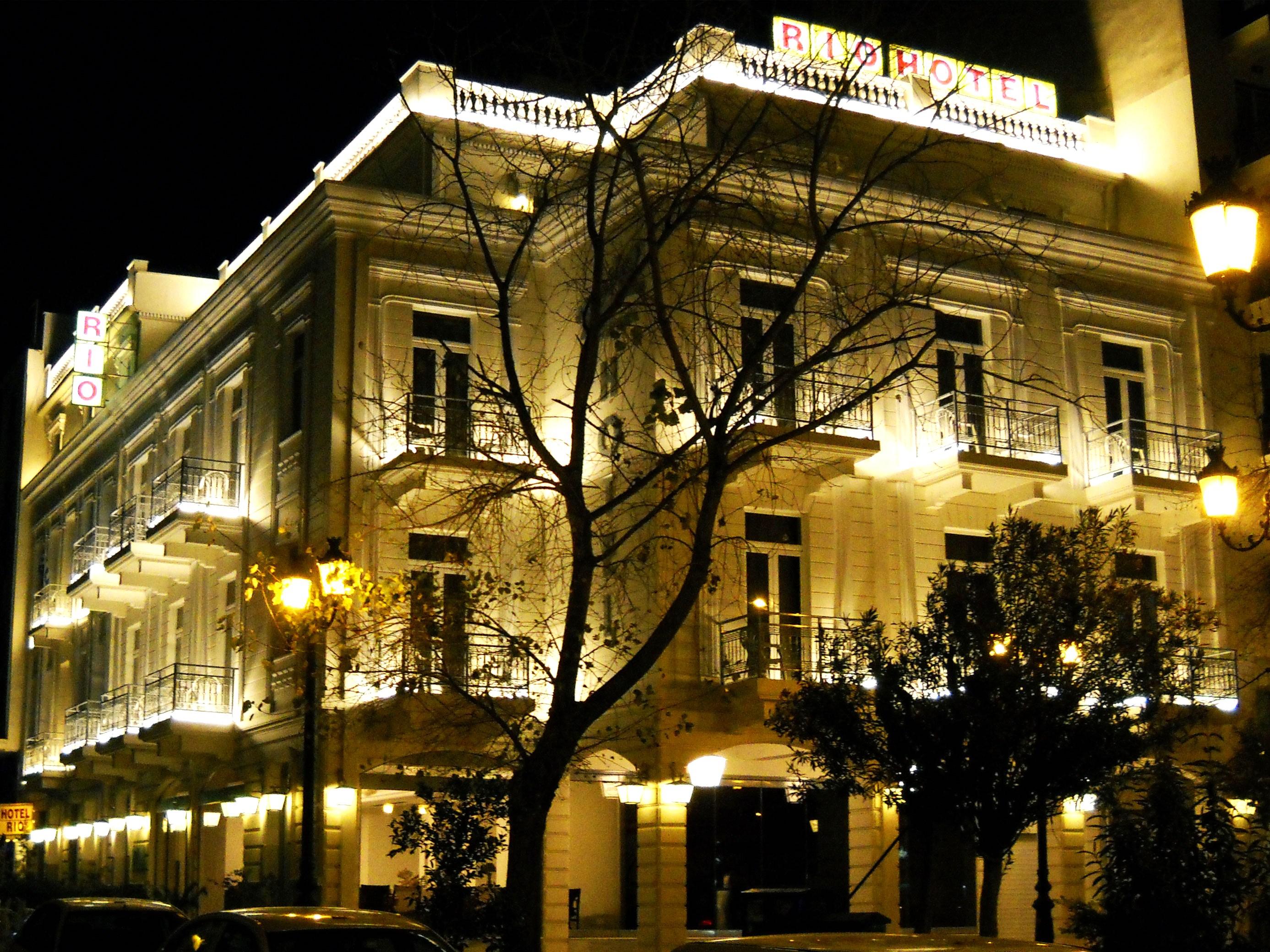 Vista da fachada Hotel Rio Athens