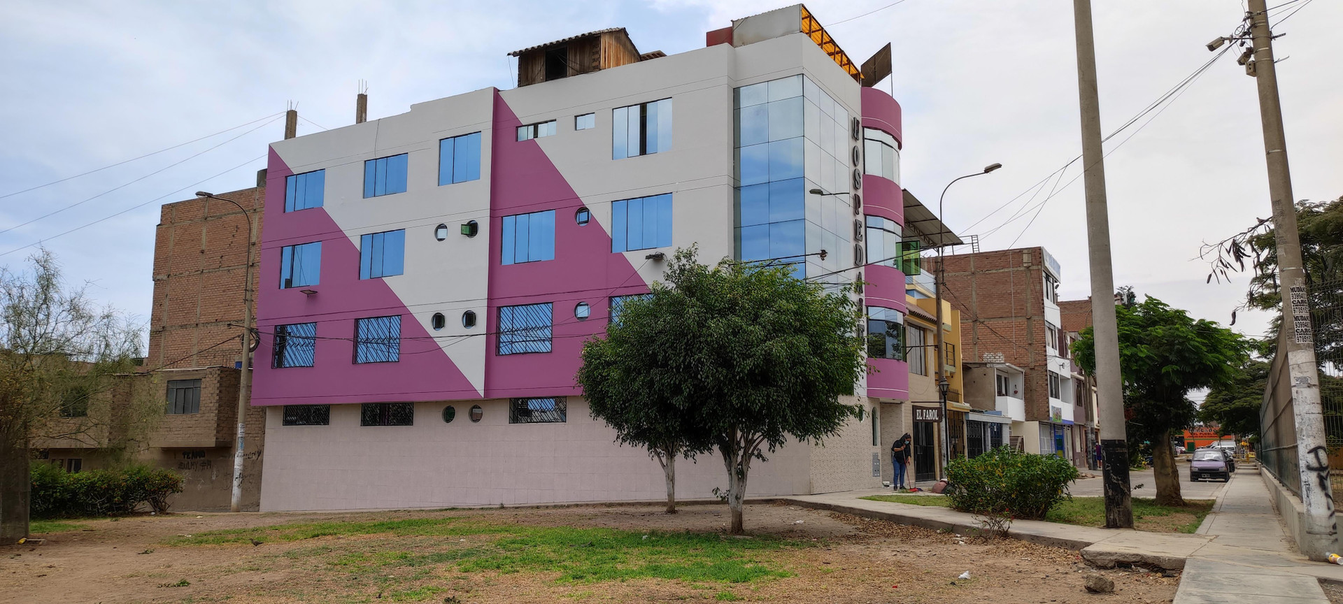 Vista Exterior Hospedaje Huaca Palmeras