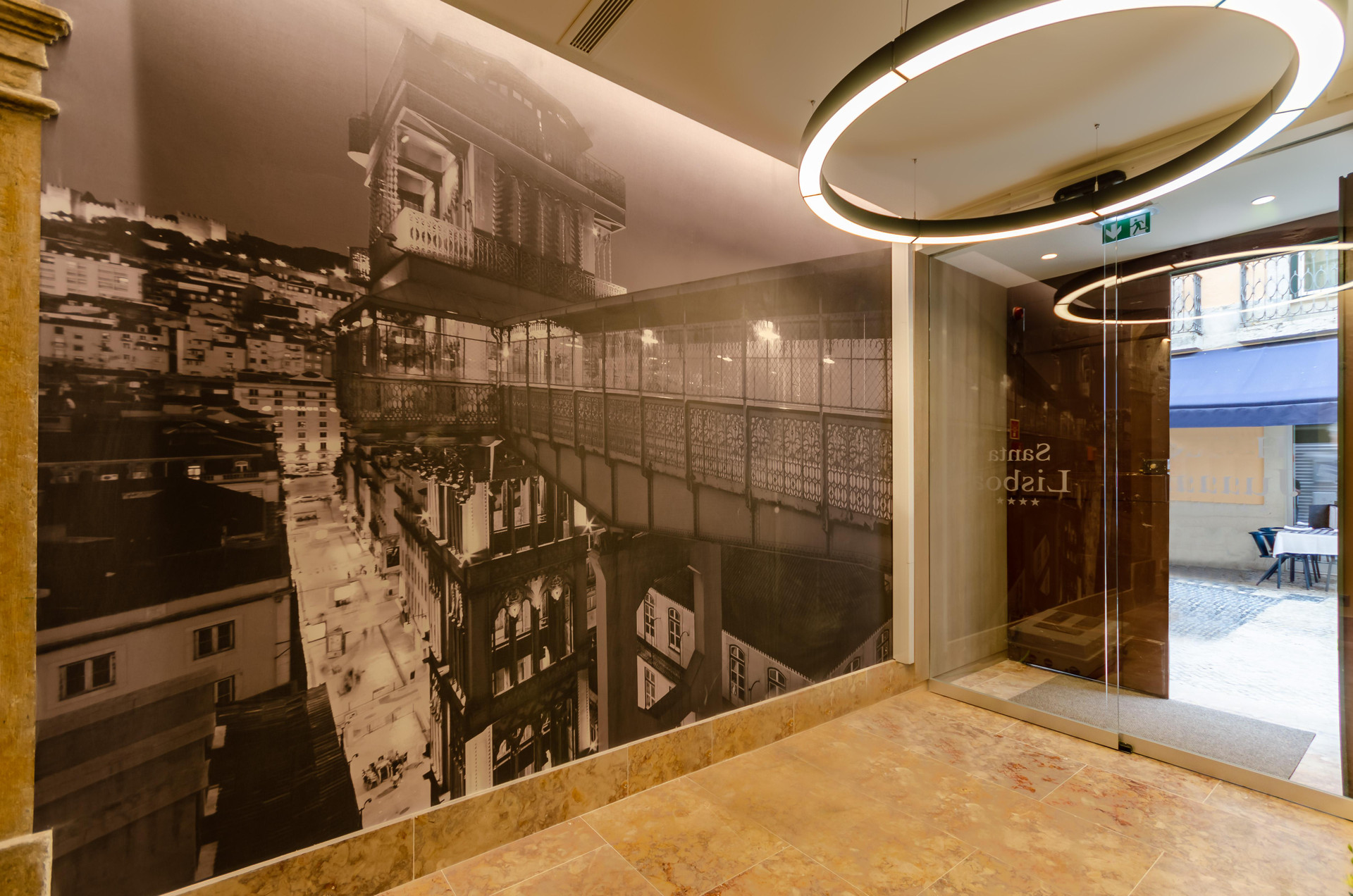 Vista Lobby Hotel Santa Justa Lisboa