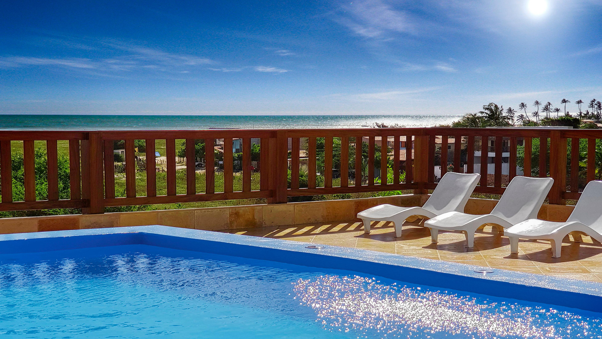 Vista Piscina Mini Hotel Dunas