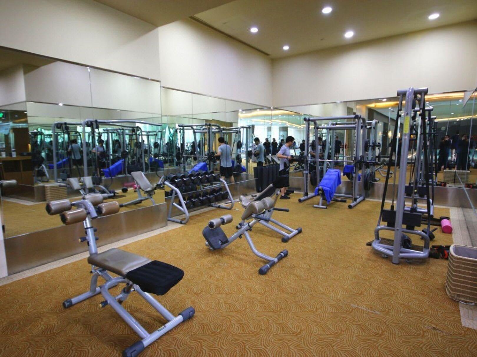 Gimnasio Tianjin Crown International Apartments