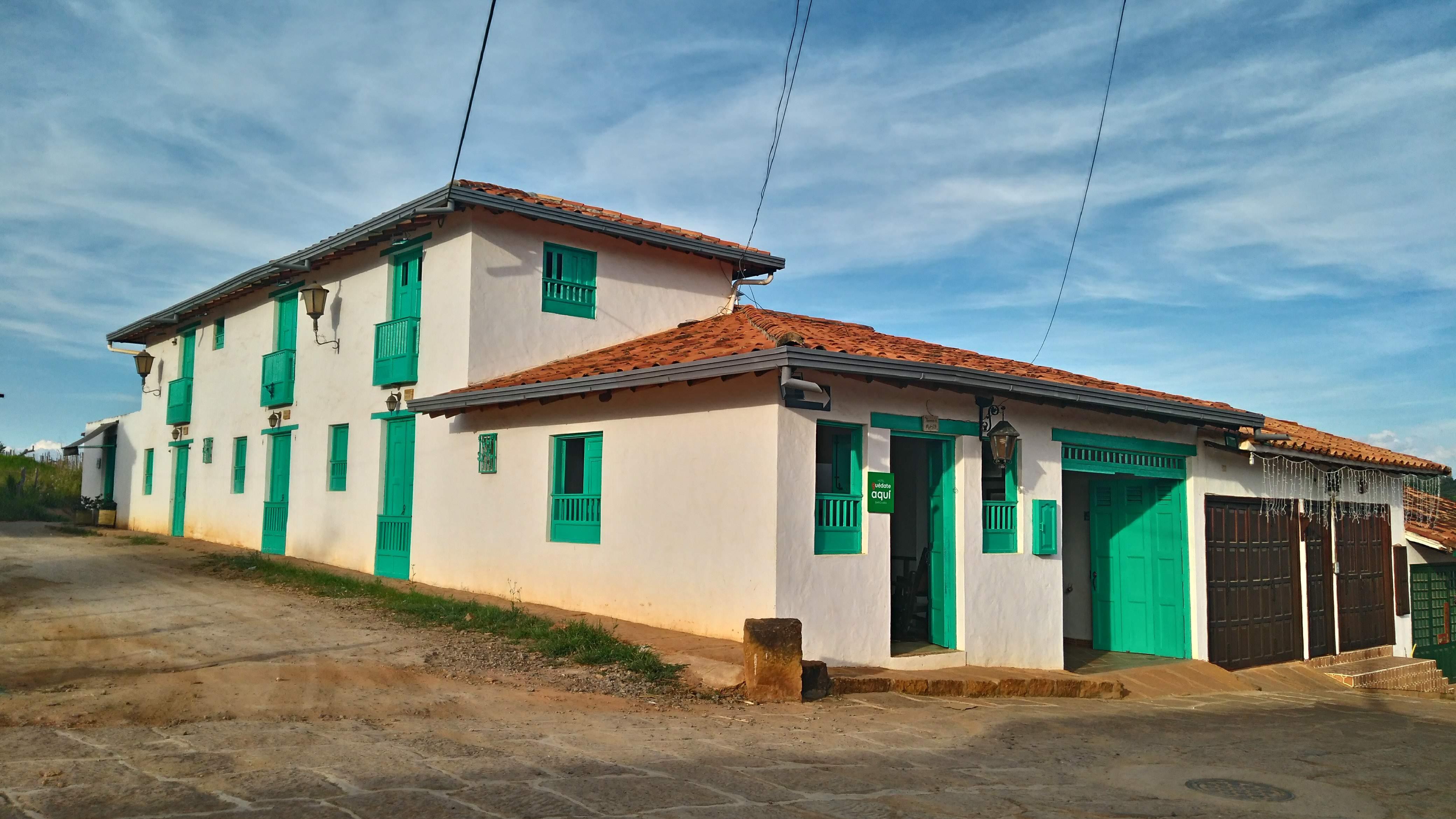 Vista Exterior Hotel Quedate Aqui Barichara