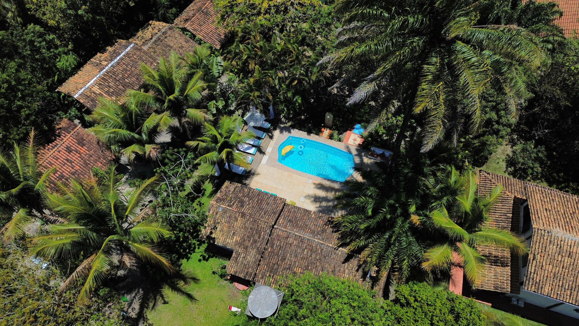 Vista aérea Pousada Vila Flor da Mata