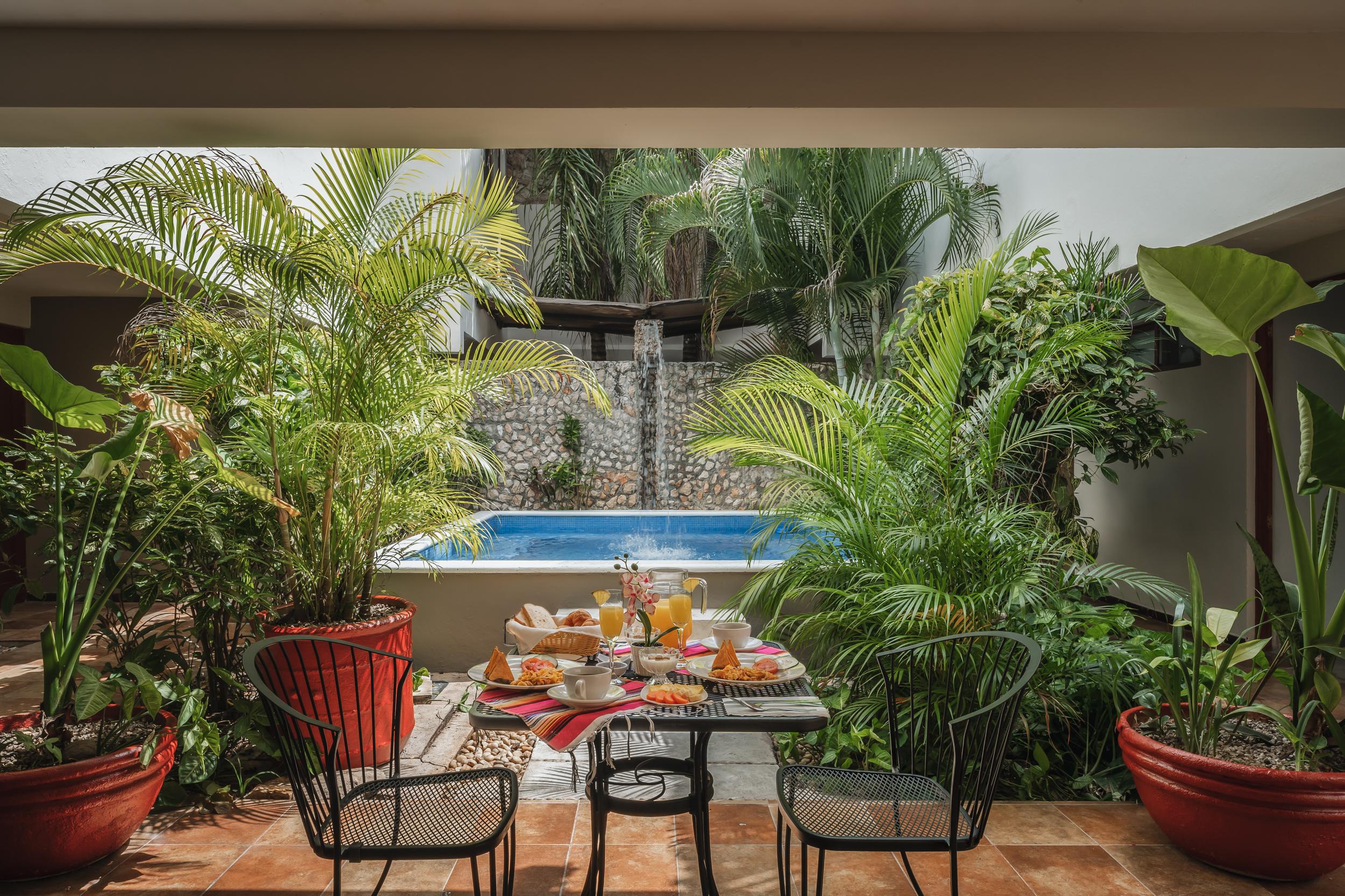 Vista Piscina Casa Aura Hotel Mérida