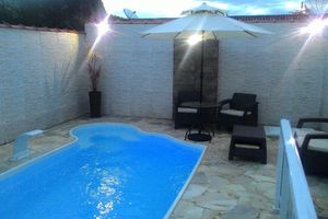 Alquiler Vacacional - Casa Grande Litoral Norte - Caraguatatuba - Swimming pool with guardrail -closed