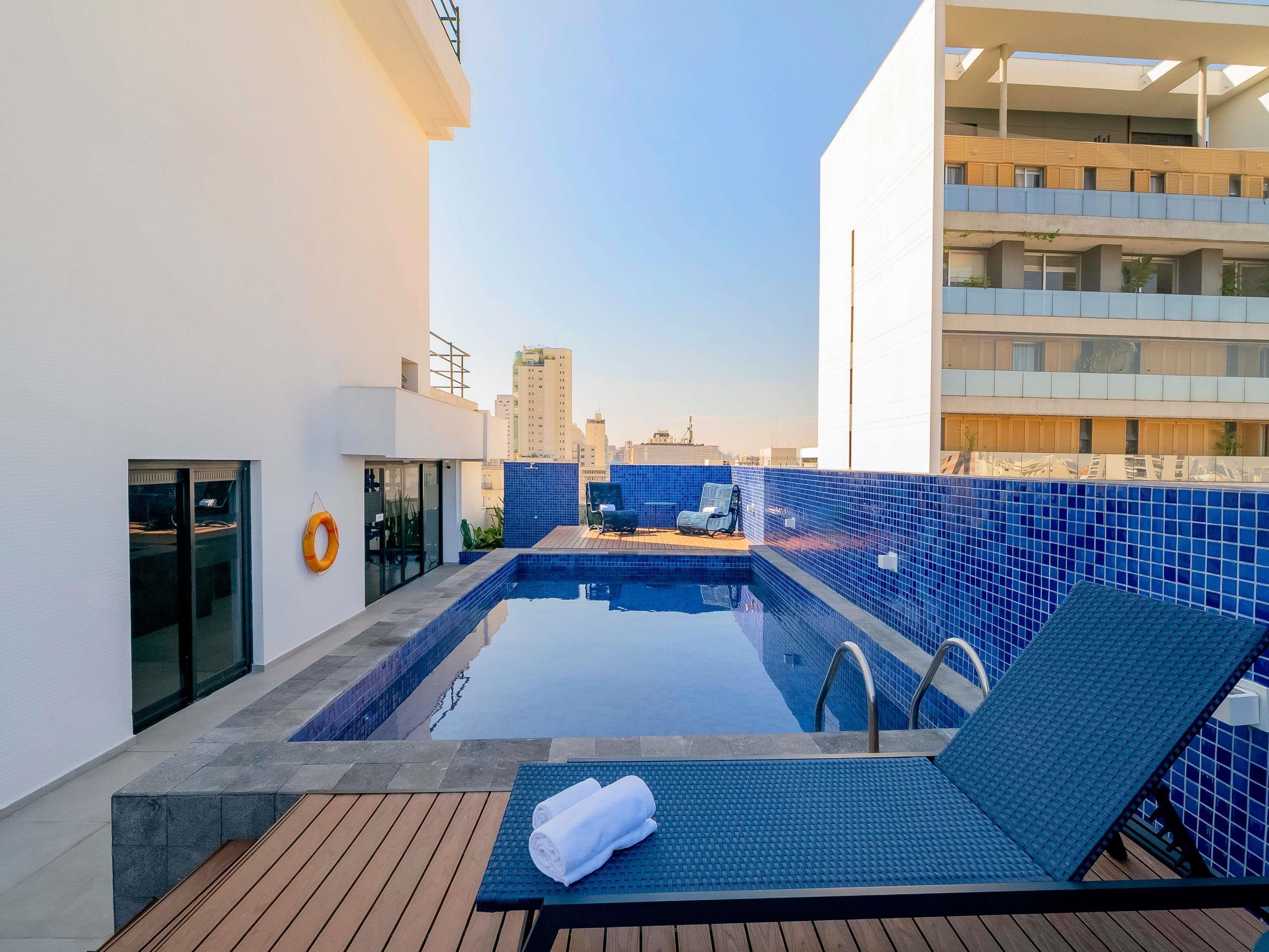 Vista Piscina Mercure Sao Paulo Pamplona Hotel