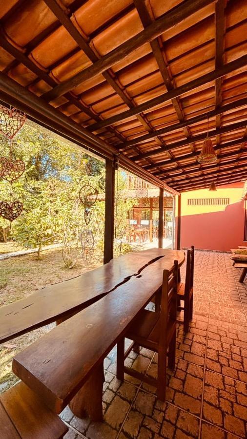 Varanda, quintal ou terraço Pousada Caraiva dos Sonhos
