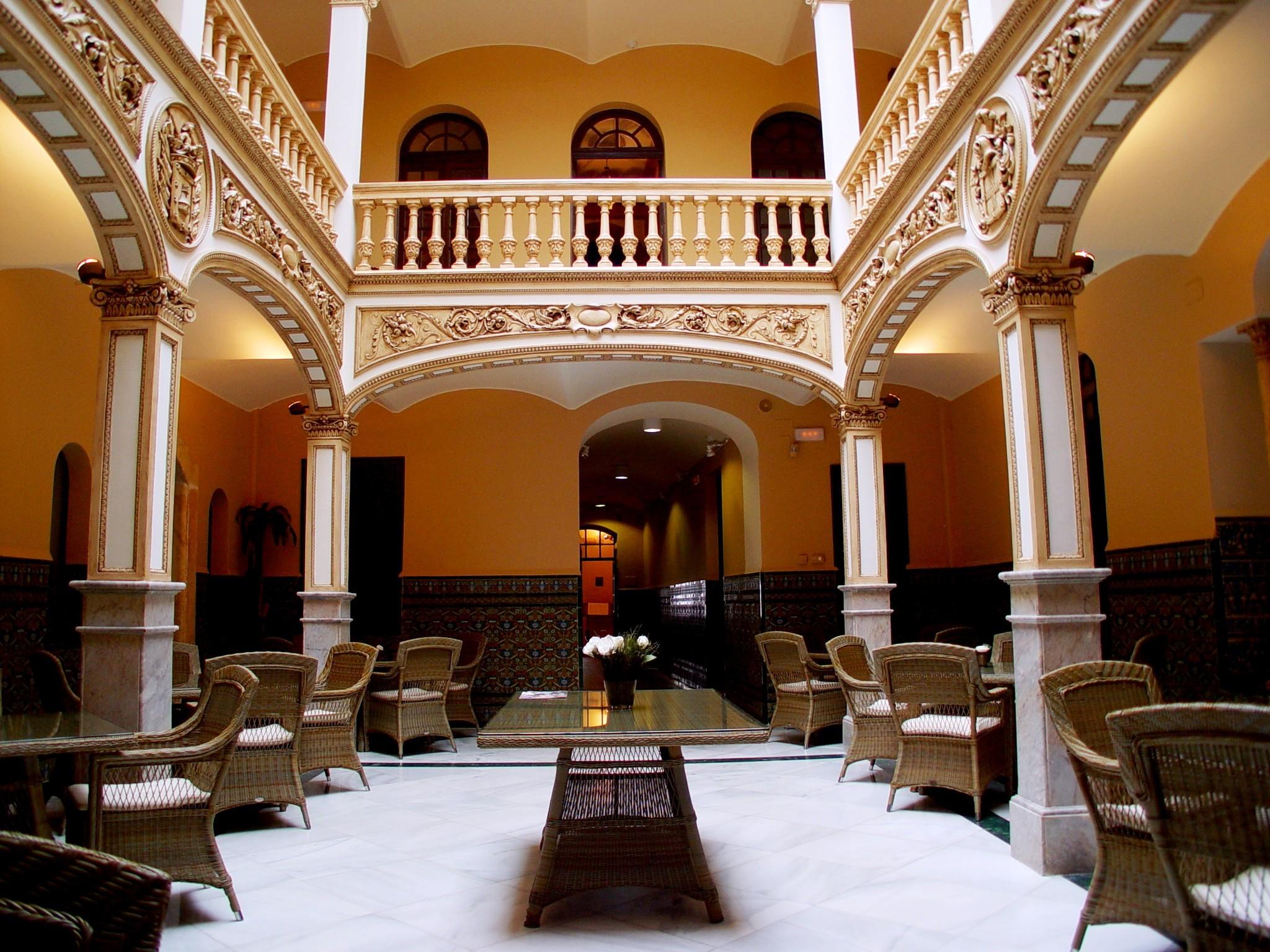 Vista Lobby Hotel Rural Olivenza Palacio