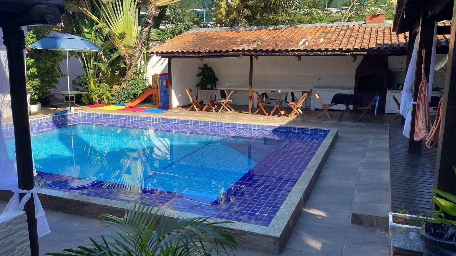 Vista Piscina Pousada IWALU