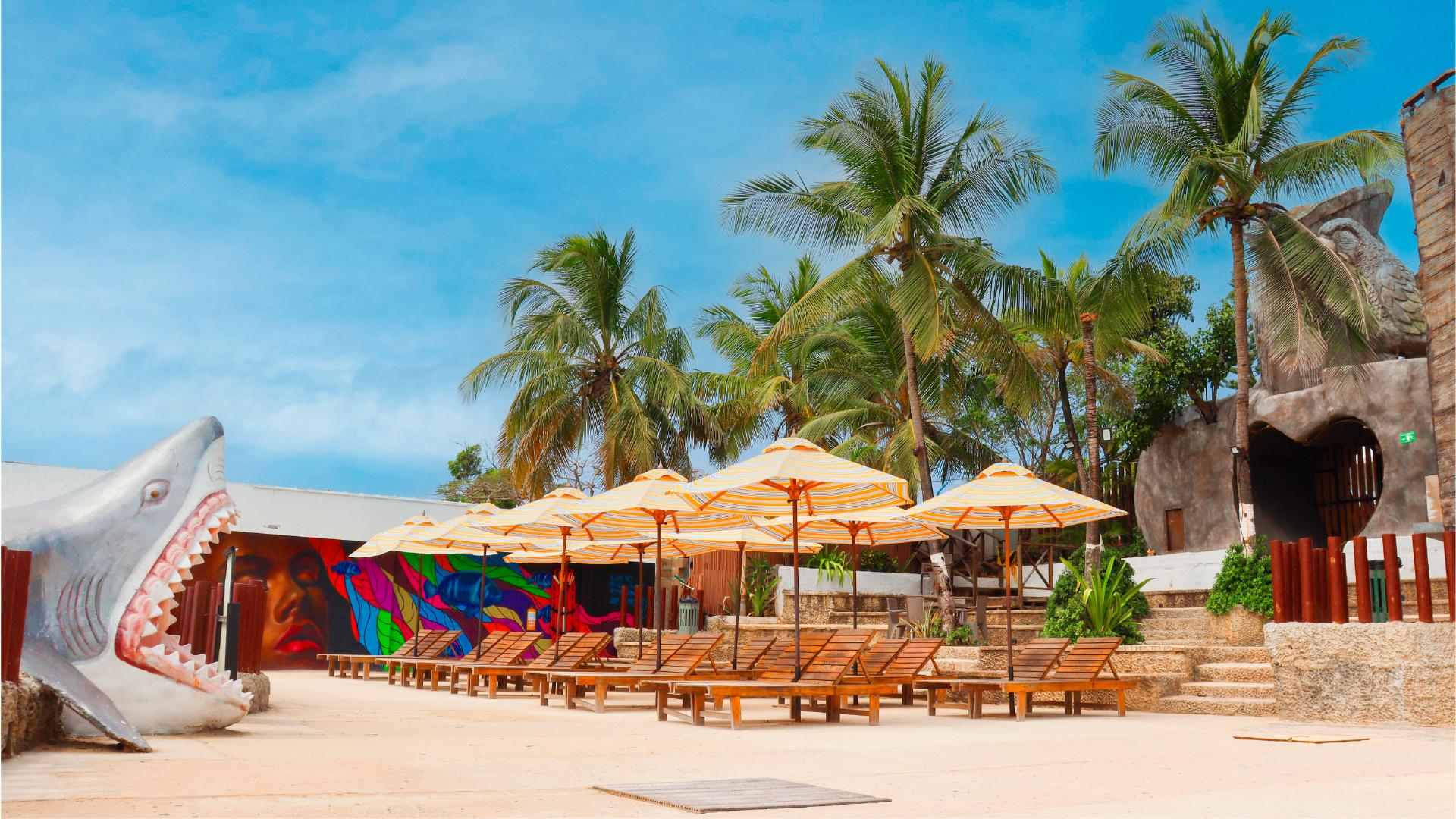Zona de estar Hotel Blue Cove
