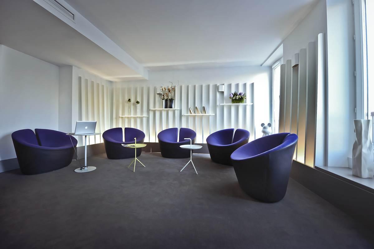 Vista Lobby Hôtel Le Marcel Paris Gare de l'Est