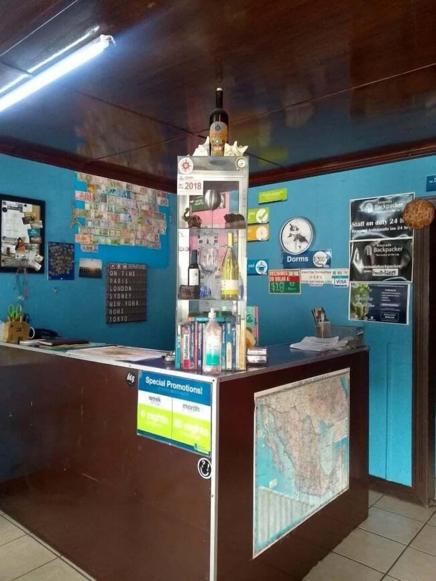 Vista Lobby Ensenada Backpacker