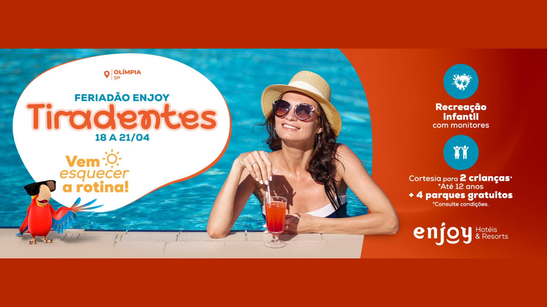 Vista Piscina Enjoy Solar das Águas Park Resort