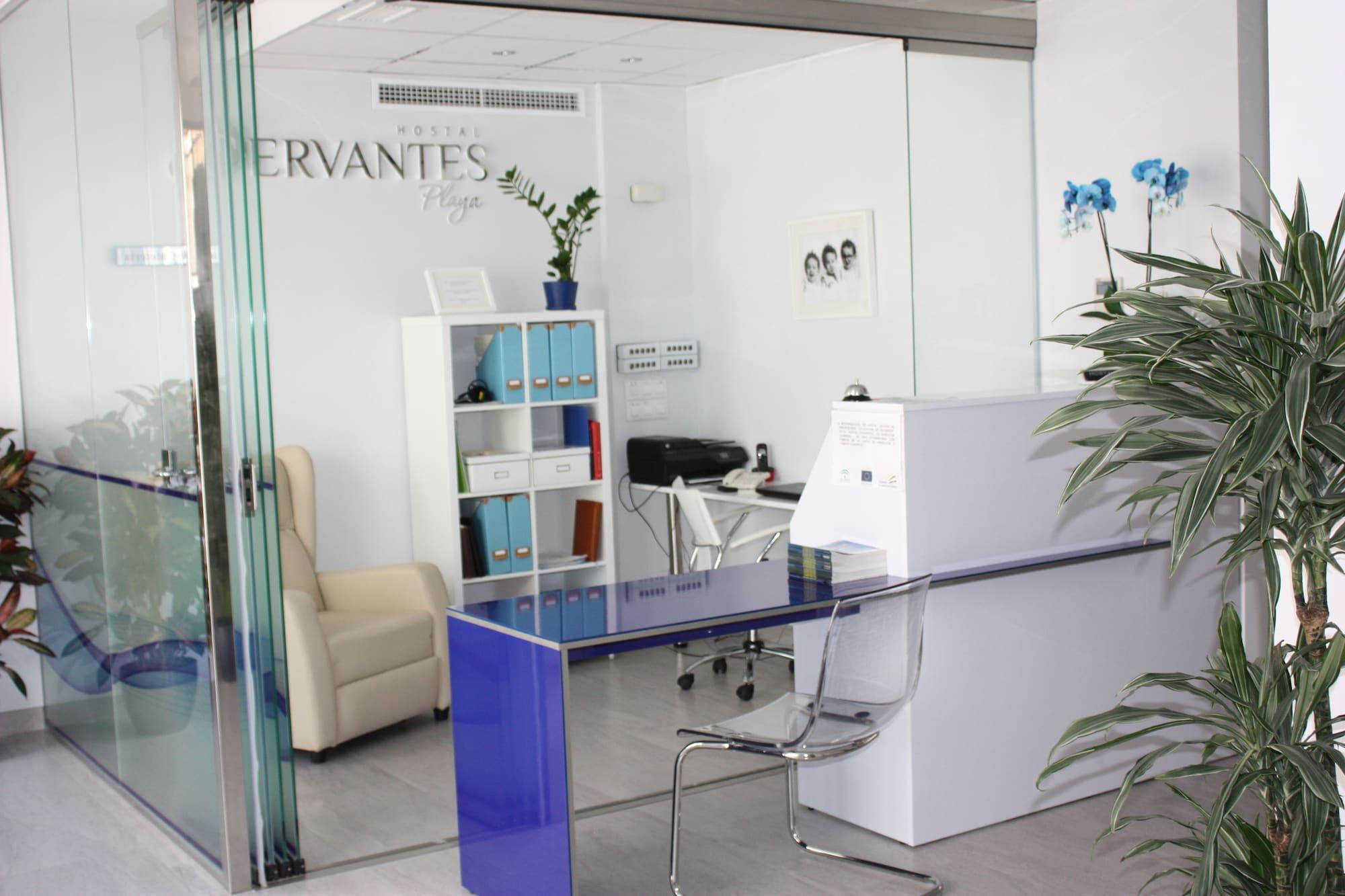 Vista Lobby Hostal Cervantes Playa