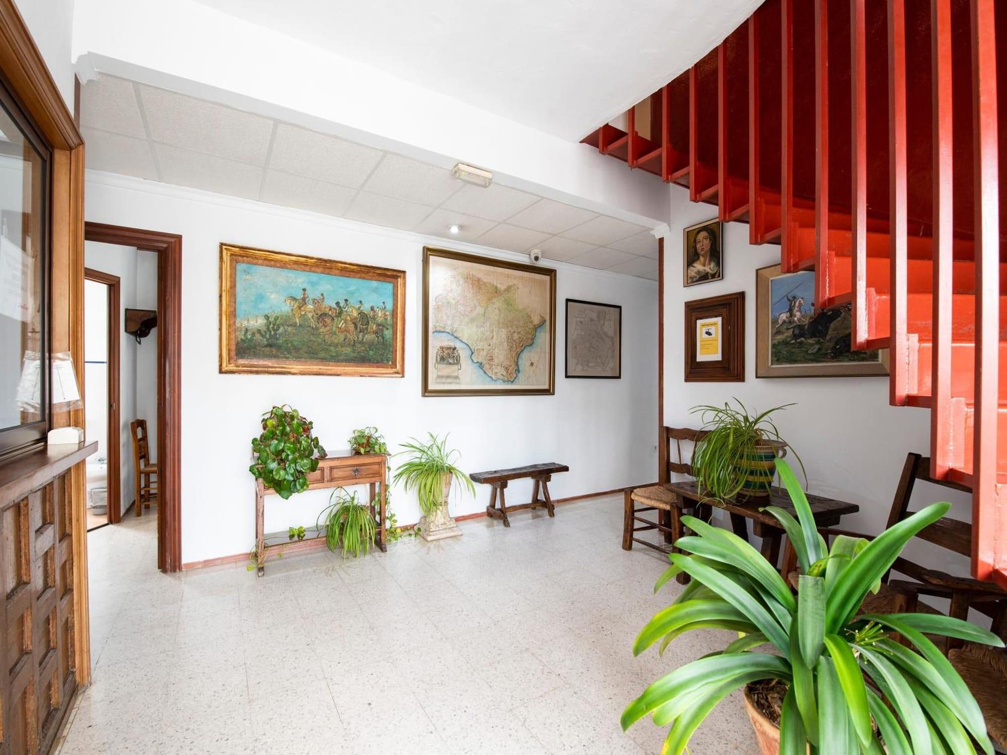 Vista Lobby Hostal Santiago