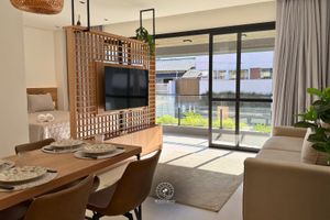 Alquiler Vacacional - Studio Premium a 400m do mar | Ar | Piscina