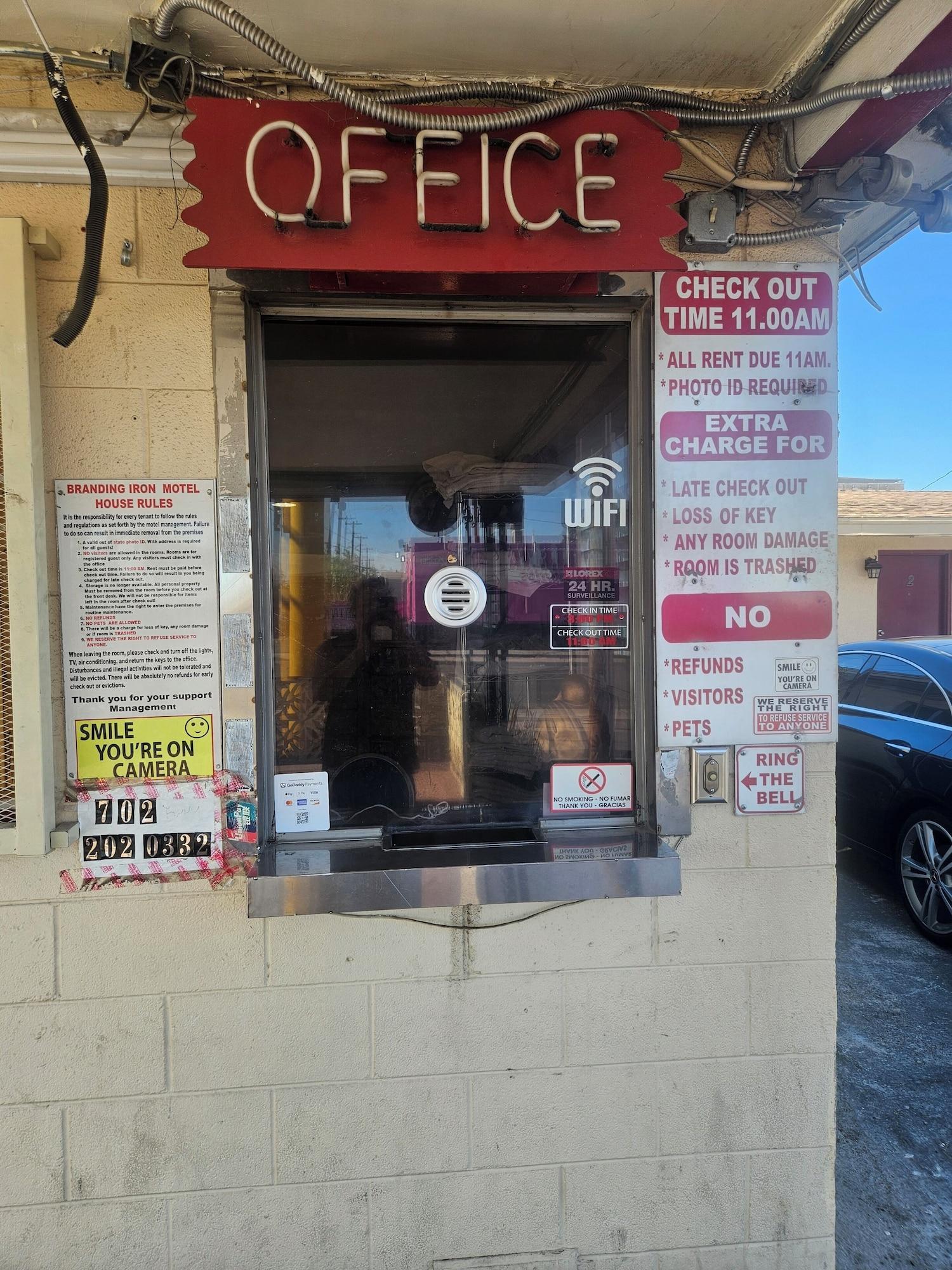 Vista Lobby Branding Iron Motel