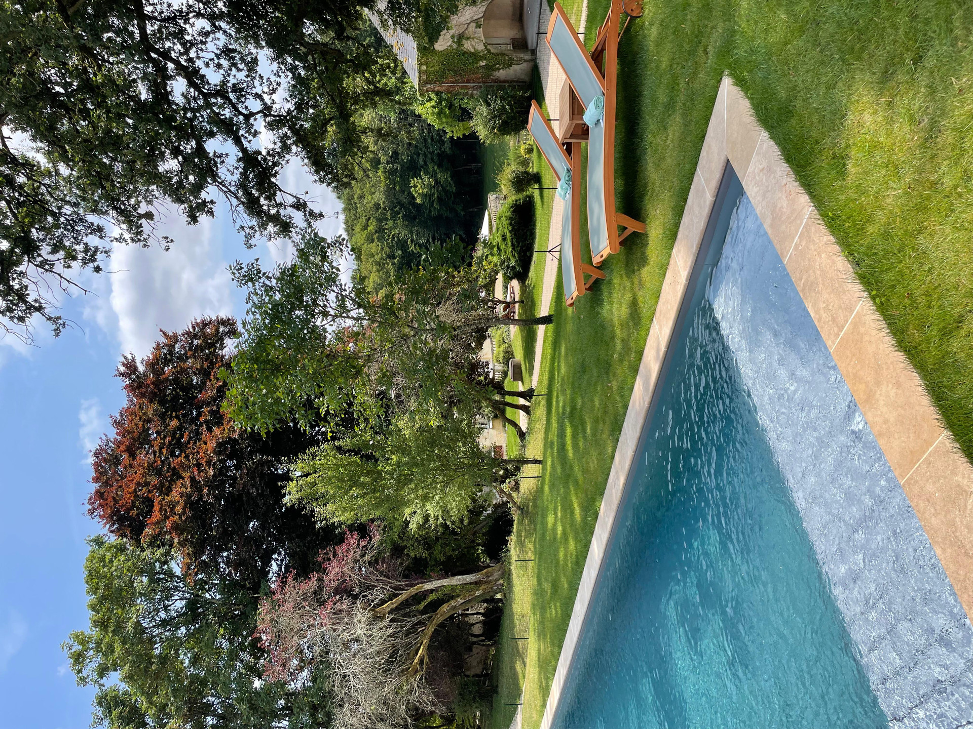 Vista Piscina Château De La Huberdière