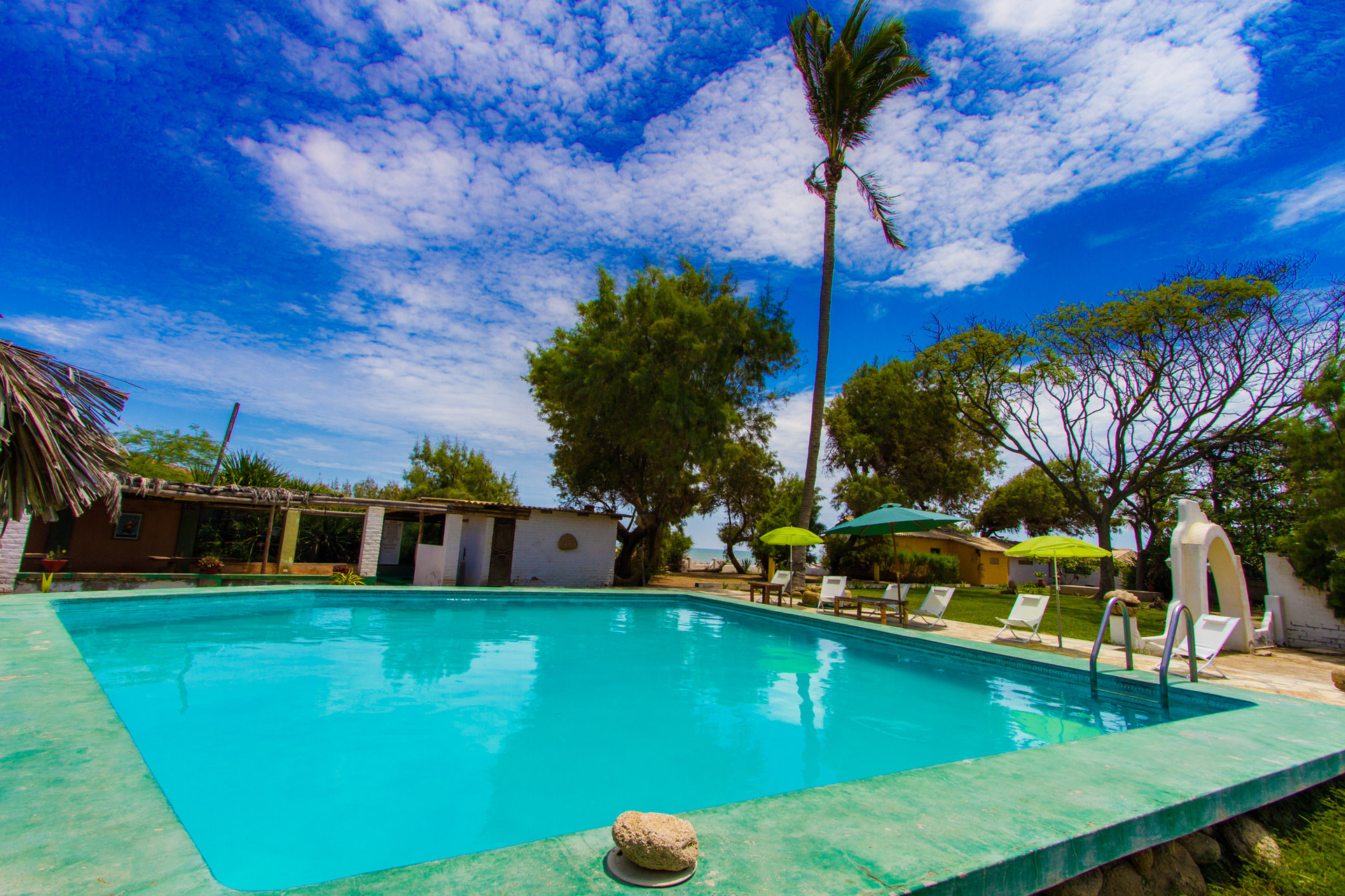 Pool view Punta Ballenas Inn Mancora