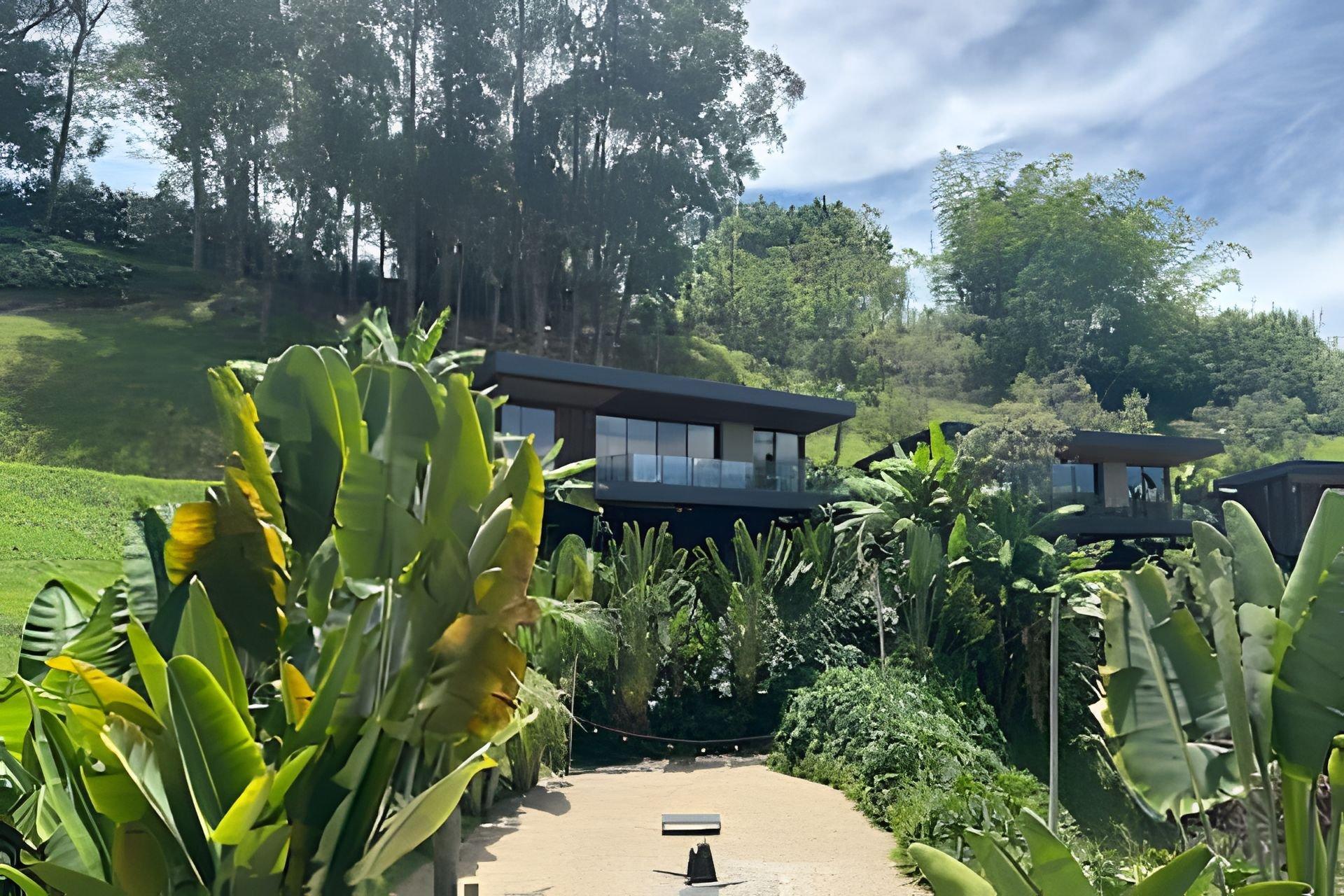 Estacionamiento Cabaña de lujo Jacuzzi vista y acceso a la represa