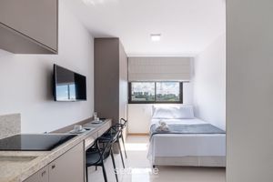 Arriendo temporal - Studio Moderno em cond. c/ piscina HFO0208