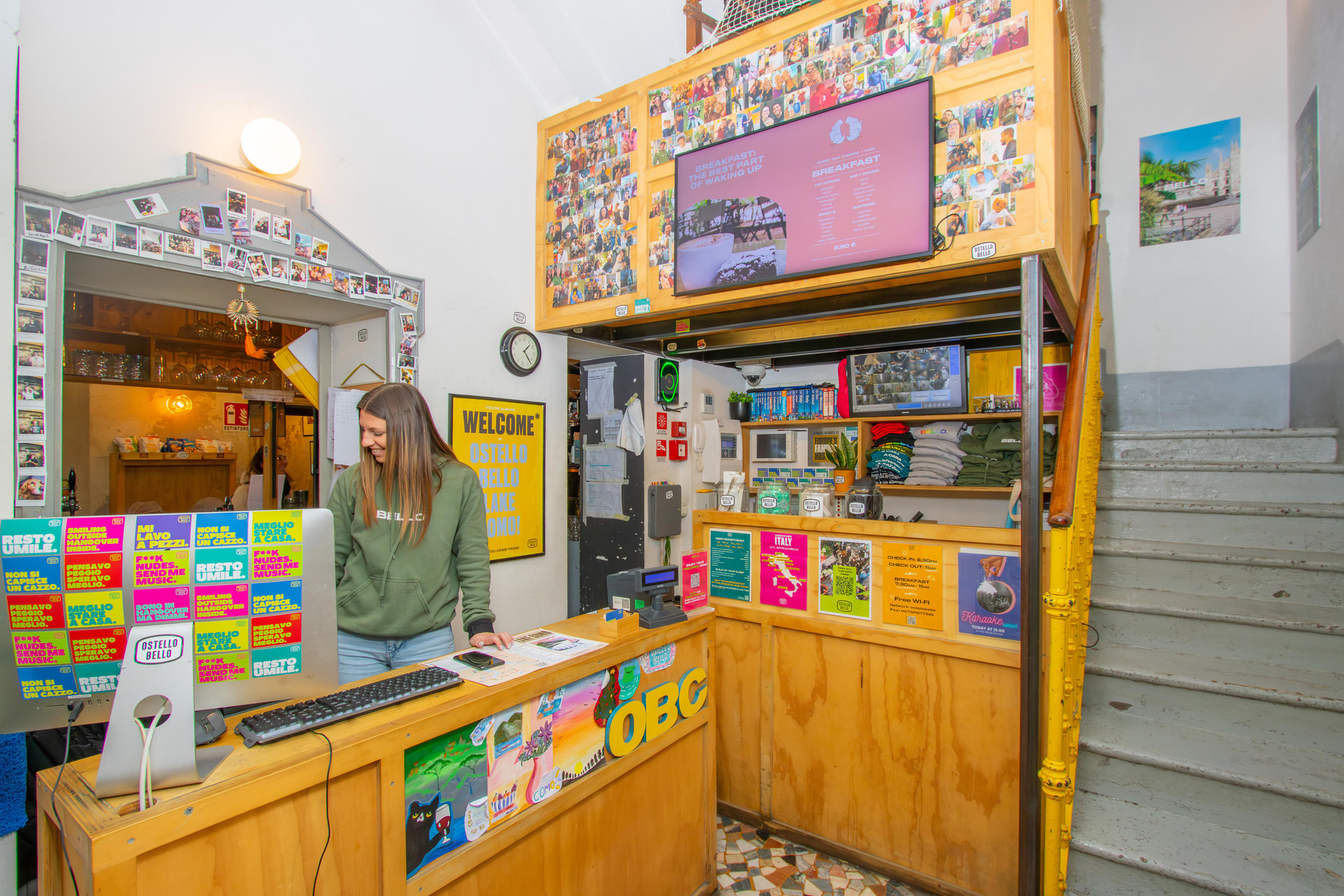 Vista Lobby Ostello Bello Lake Como