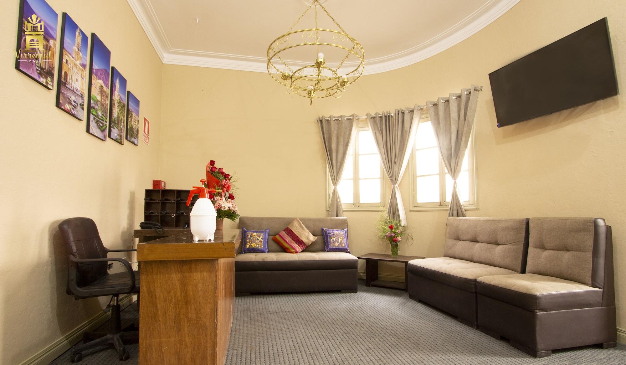 Lobby view Hostal Virreinal AQP