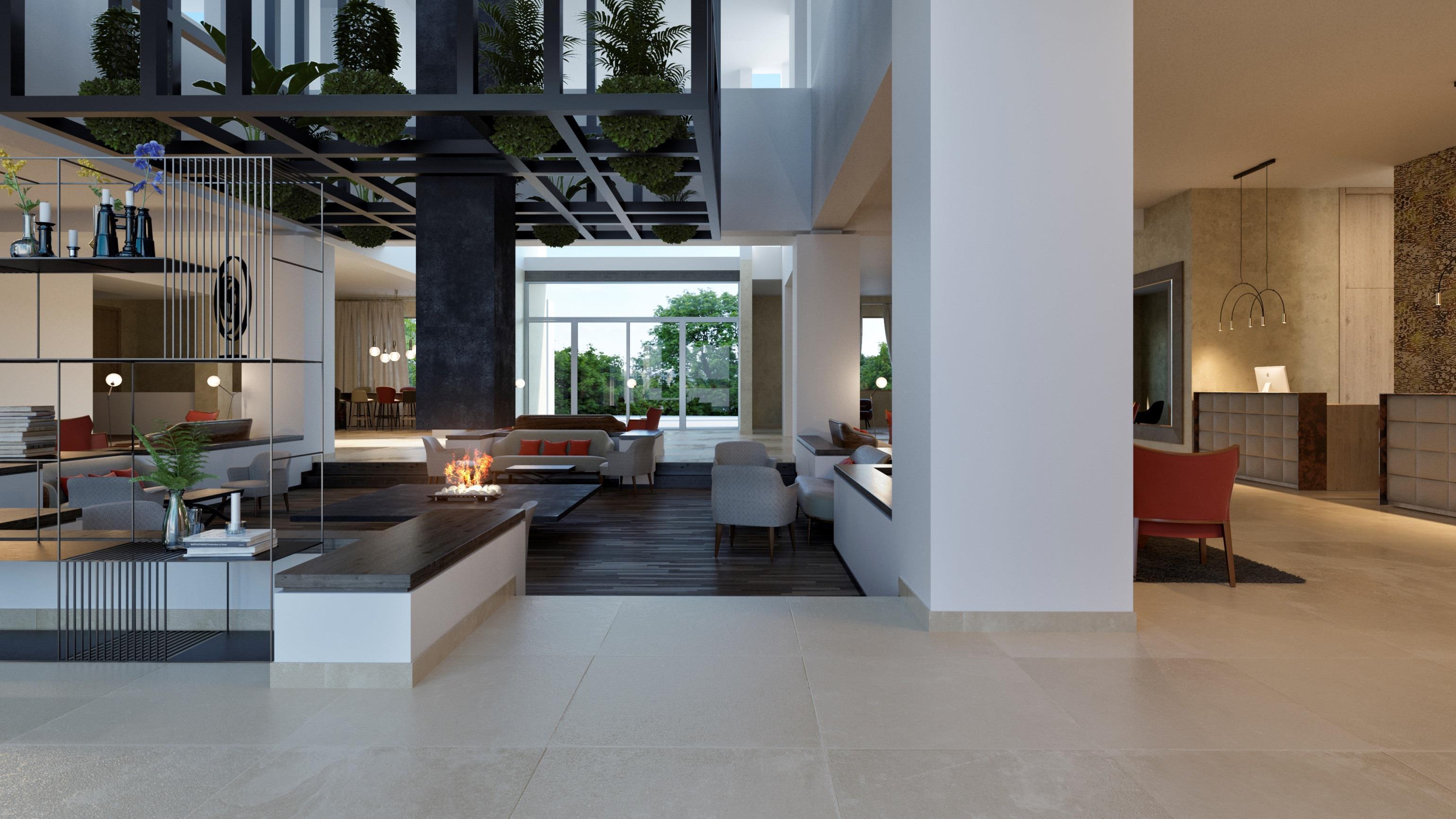 Vista Lobby Hacienda Del Alamo Golf & Spa Resort