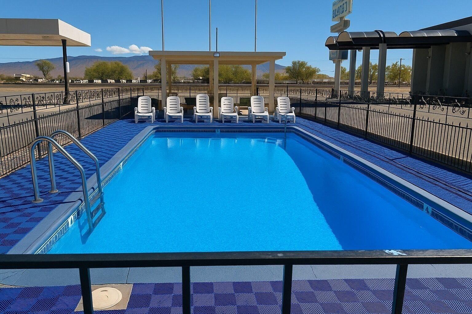 Vista Piscina Big Chief Motel