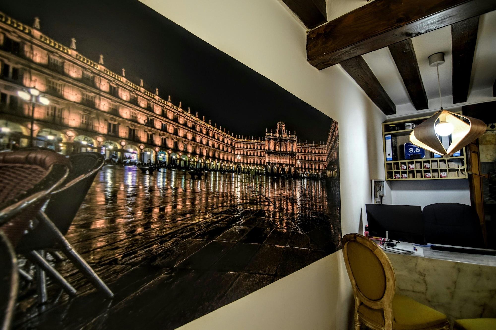 Vista Lobby Hospedium Plaza Mayor Salamanca