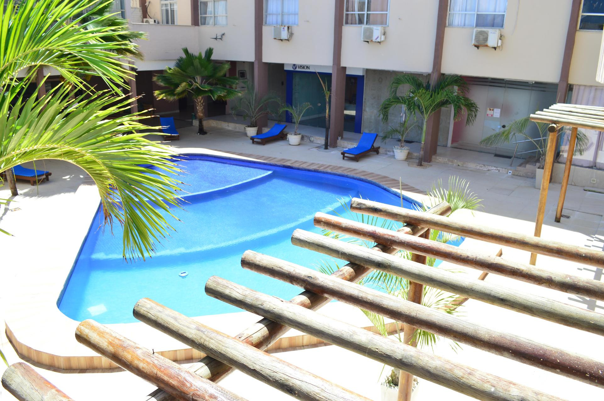 Vista da piscina Beira Mar Hotel