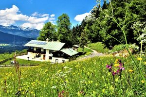 Alquiler Vacacional - Mountain panorama with a view of the valley, totally alpine pasture landscape