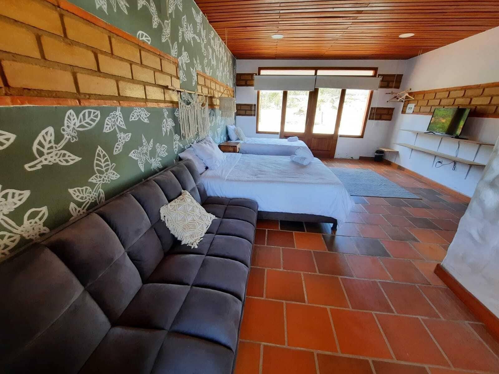Habitación hotel pliosaurio campestre