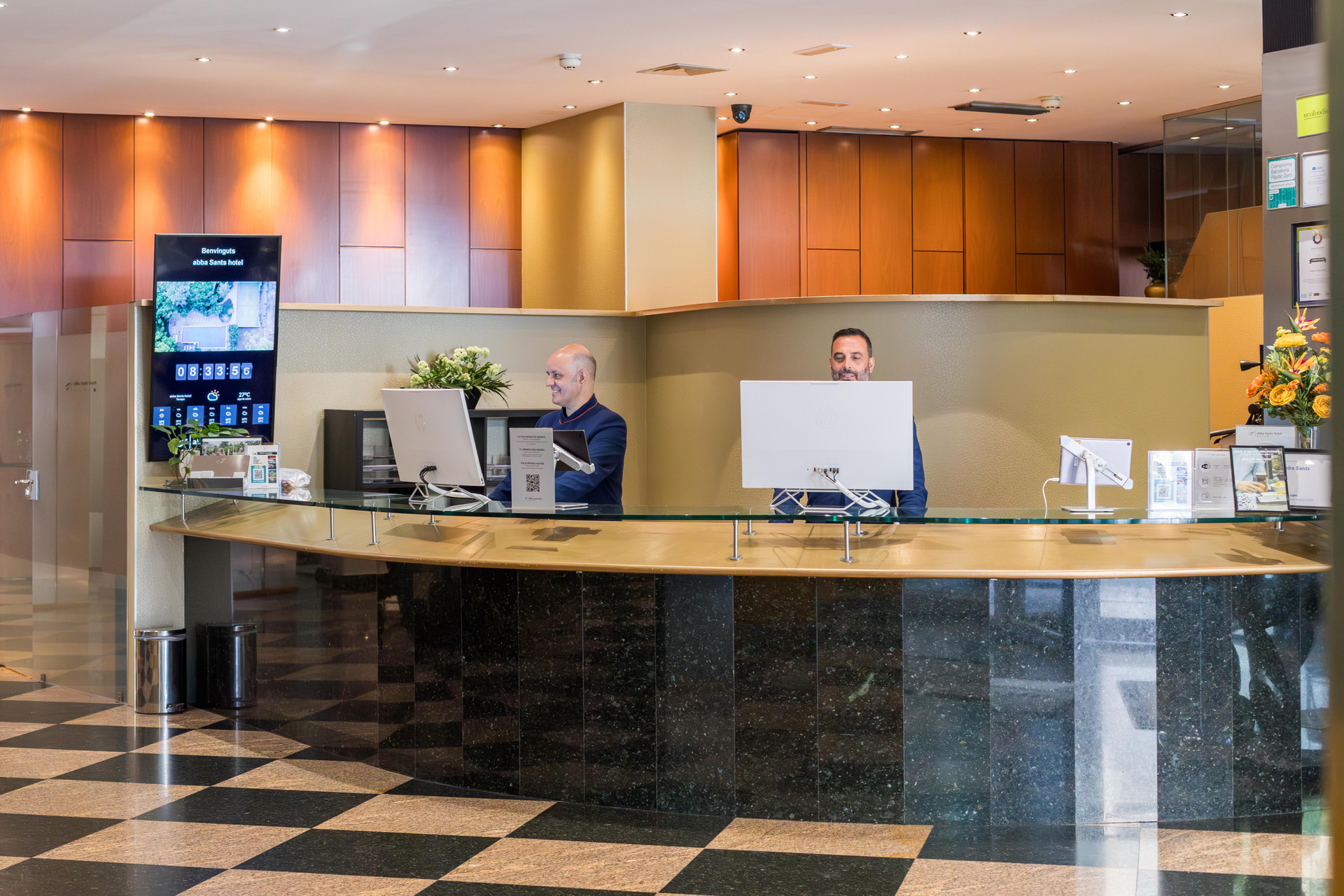 Vista Lobby Abba Sants Hotel