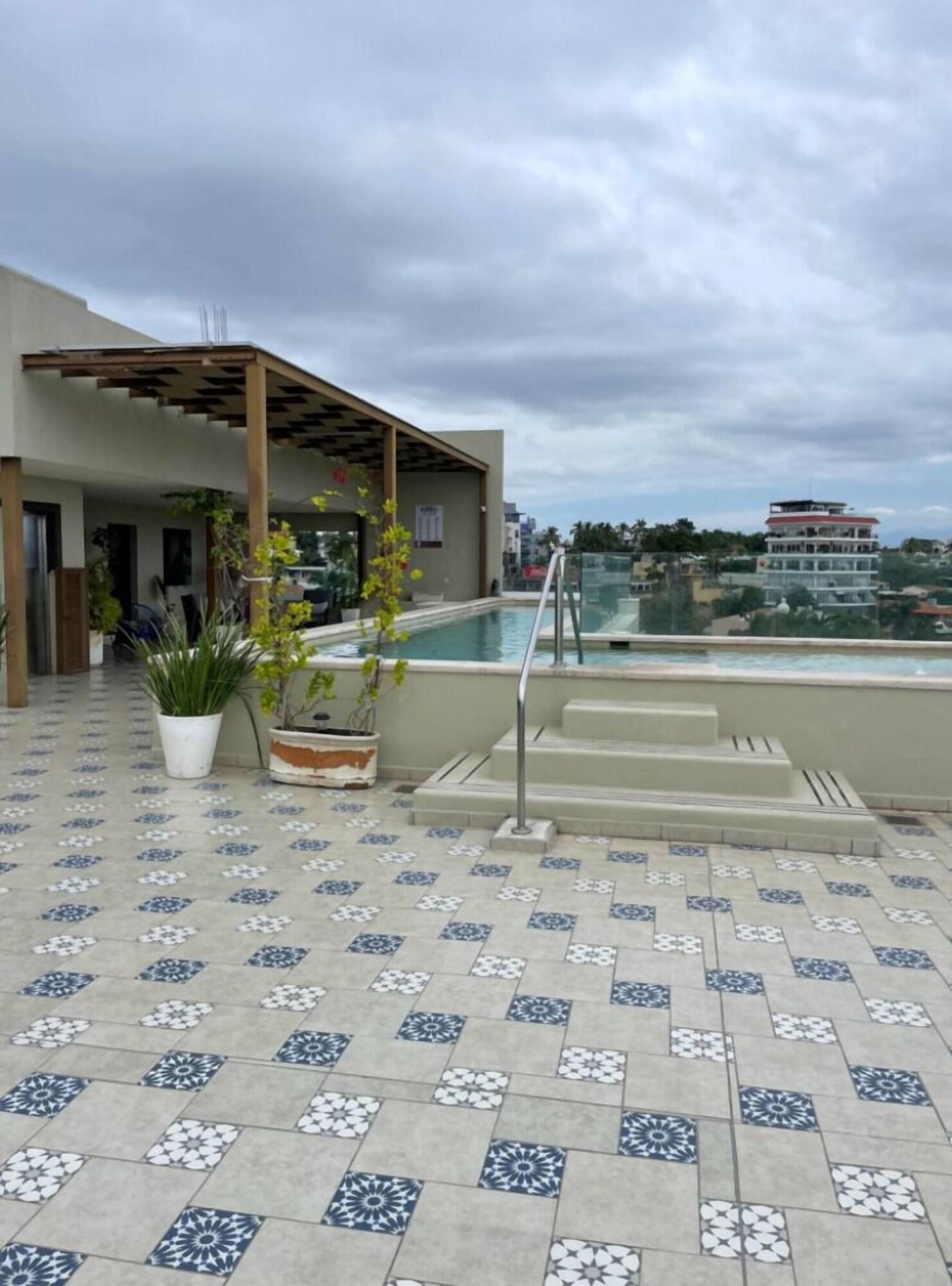 Vista Piscina El Divino with a Sea View Bucerias Nay