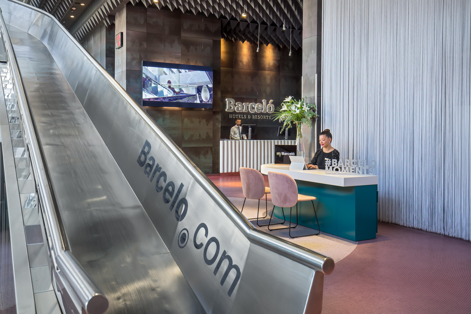 Vista Lobby Barceló Malaga Hotel