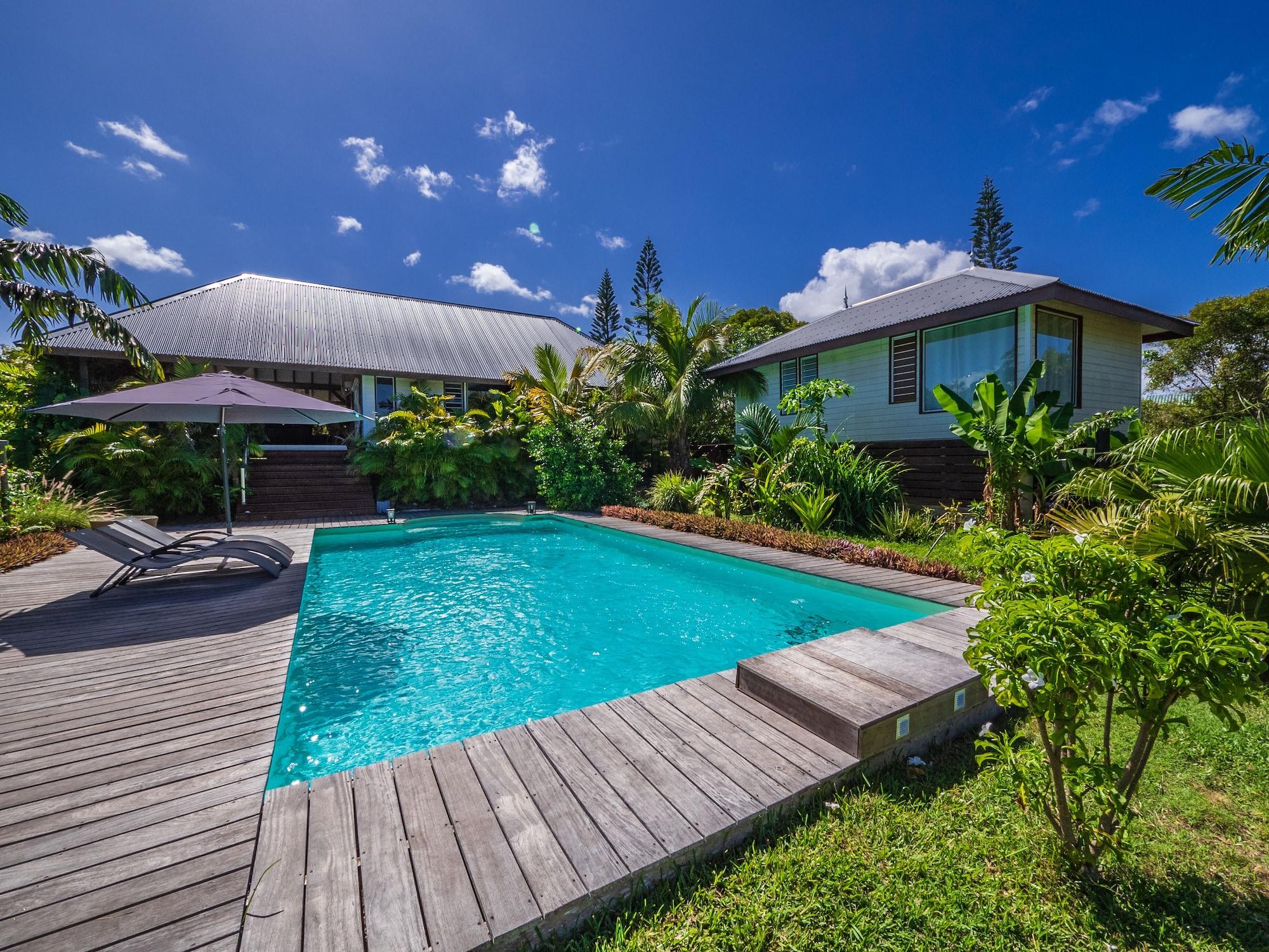Vista Exterior Poé Côté Lagon Beach Bungalows