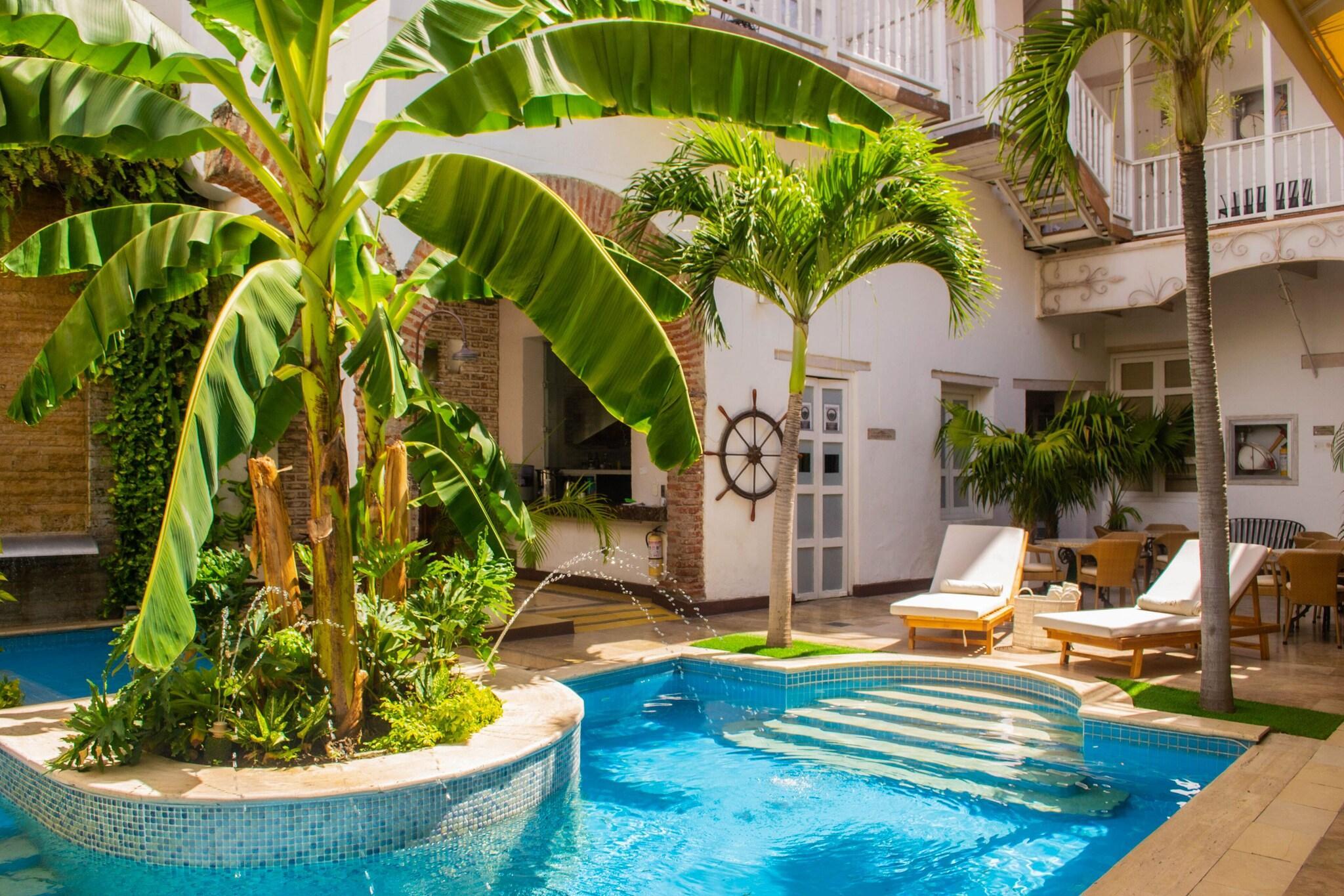 Vista Piscina Hotel Boutique Don Pepe