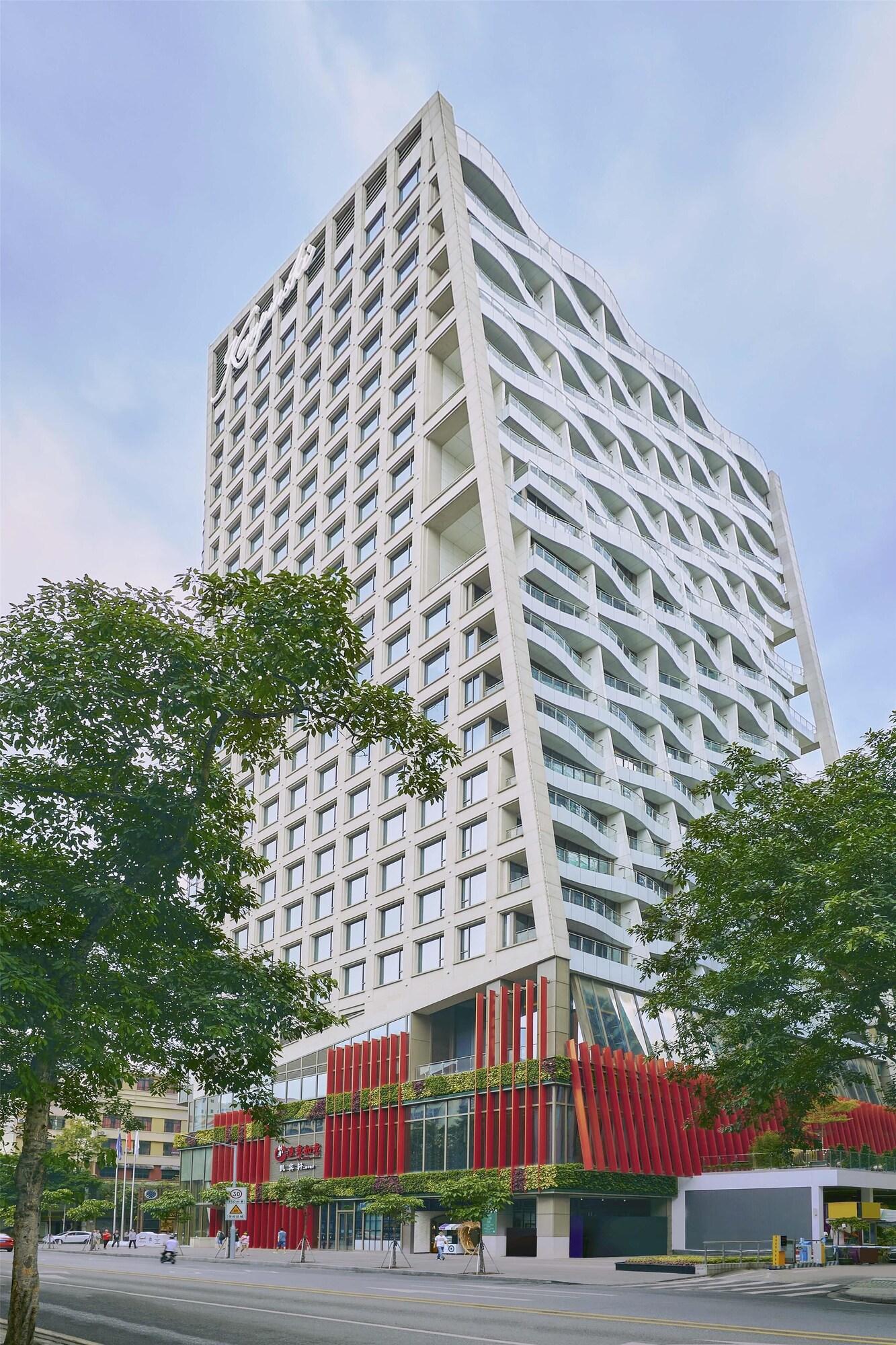 Vista Exterior Kempinski Residences Guangzhou - Free shuttle between hotel and Exhibition Center during Canton Fair & Exhibitor registration Counter
