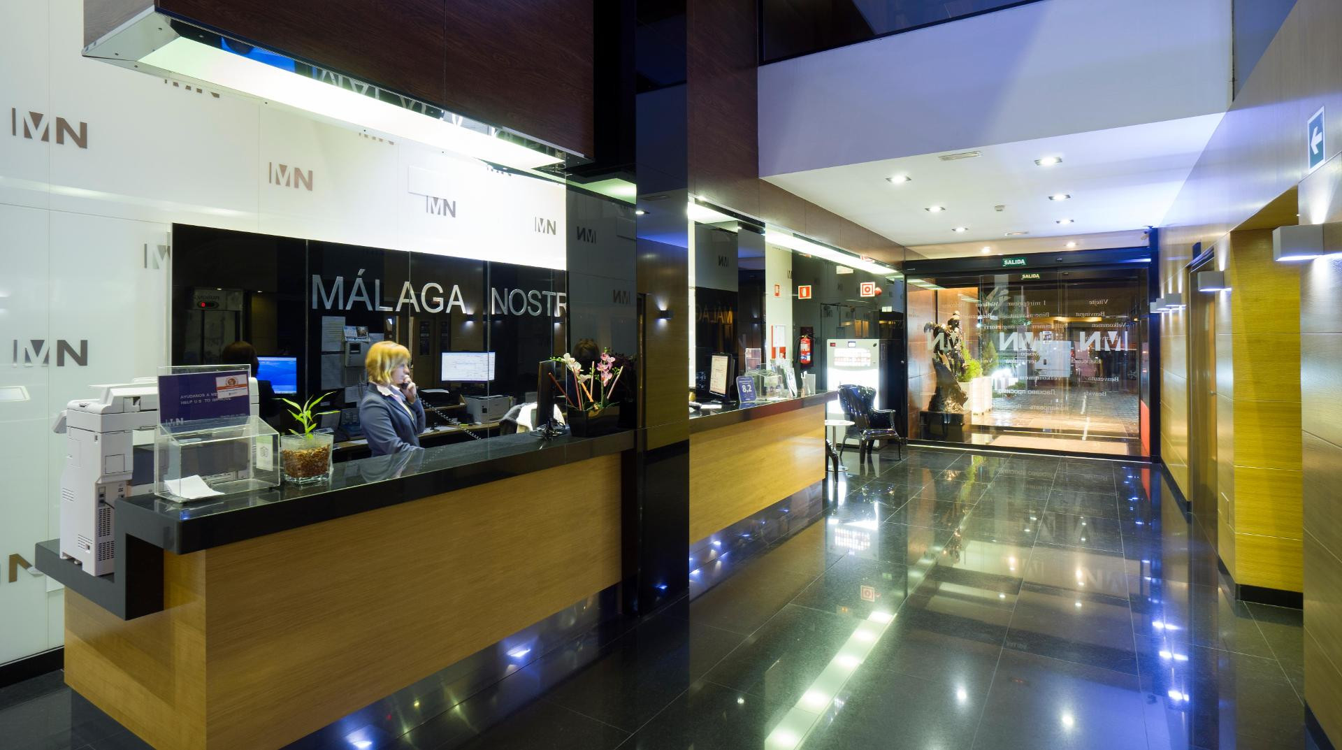 Vista Lobby Hotel Málaga Nostrum Airport