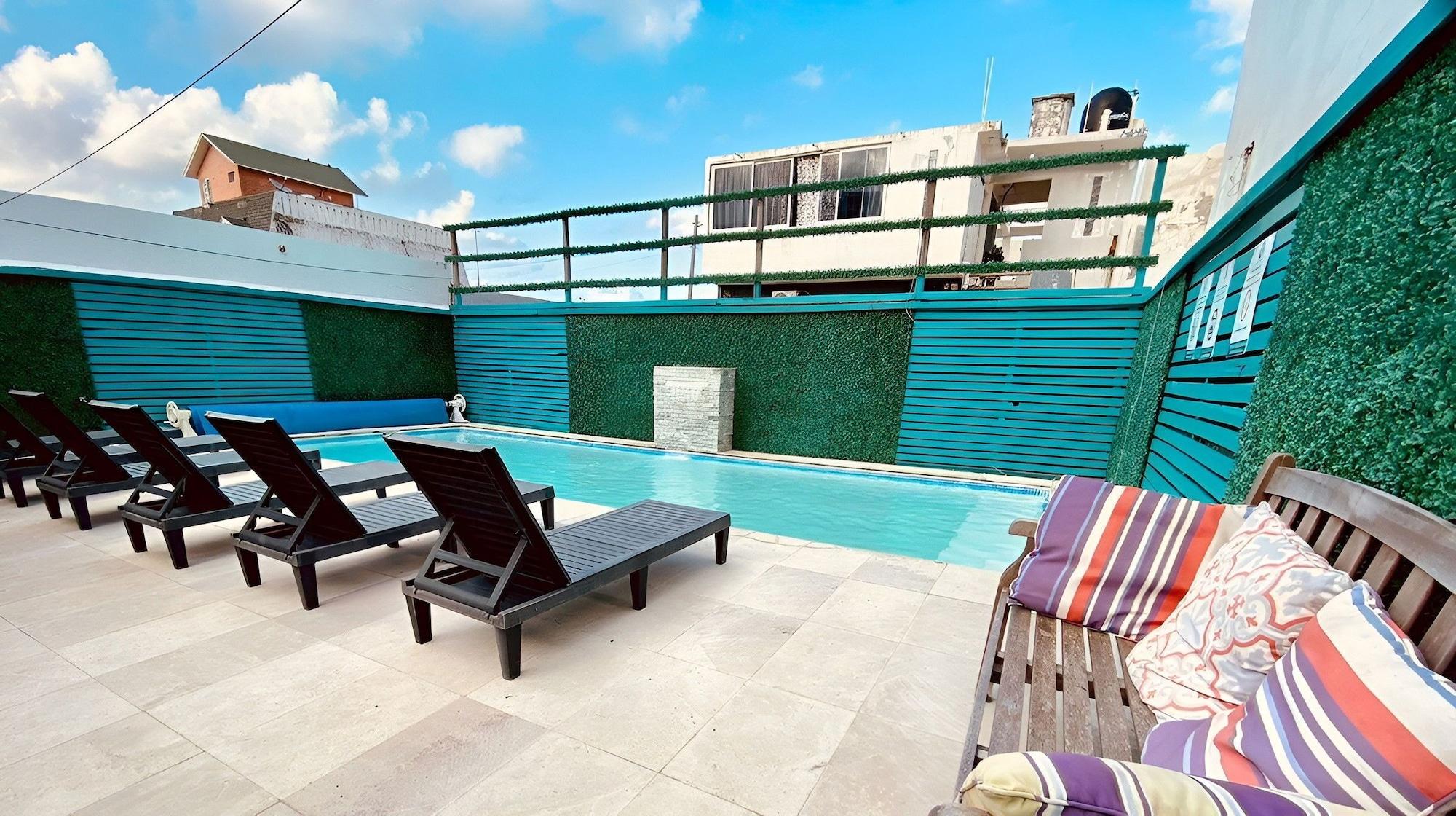 Vista Piscina Con alberca y vista al mar 2 TV's  y Netflix