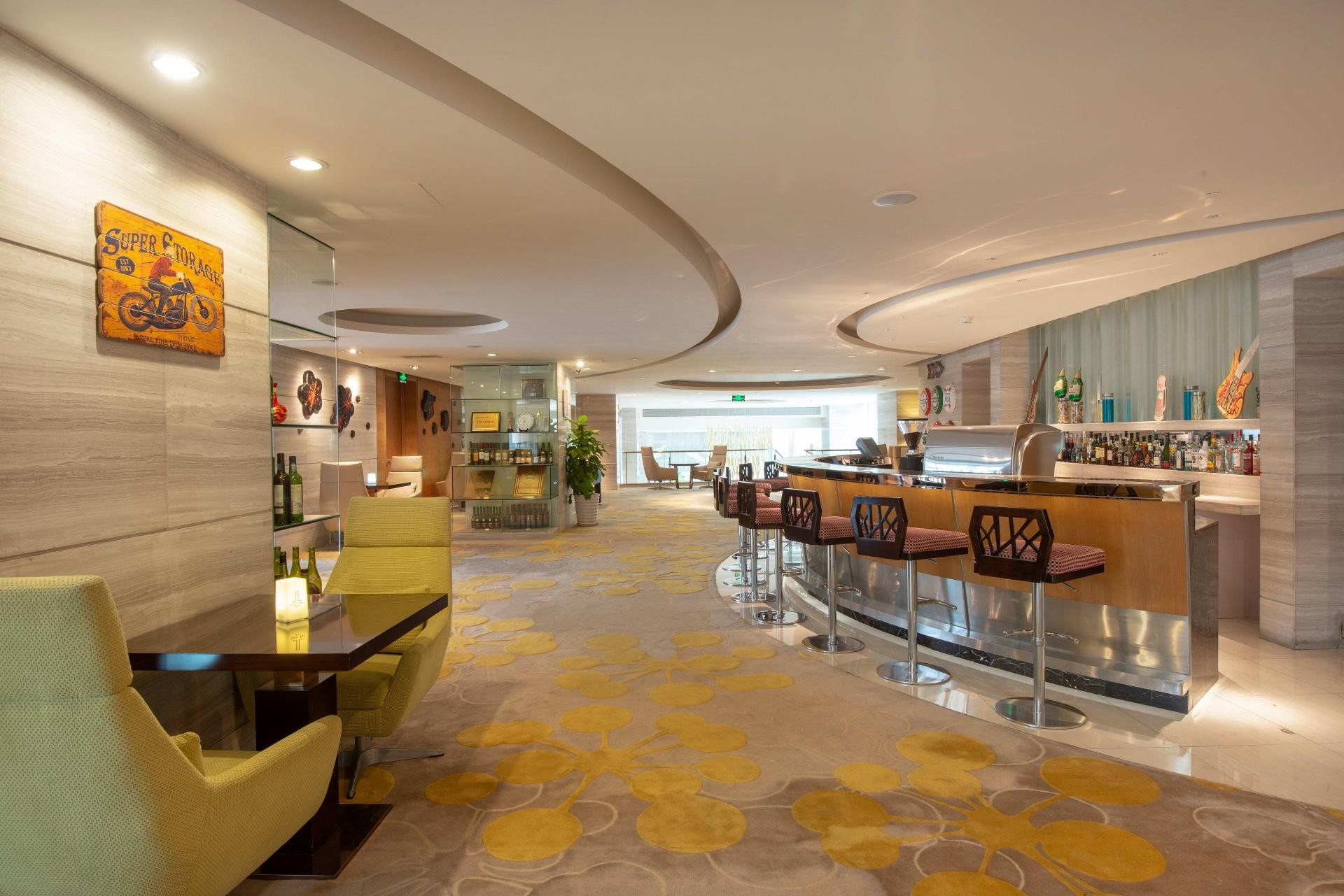 Bar/Salón Junluxe Hotel Guangzhou Science City-Free Shuttle Bus Service to Guangzhou Canton Fair