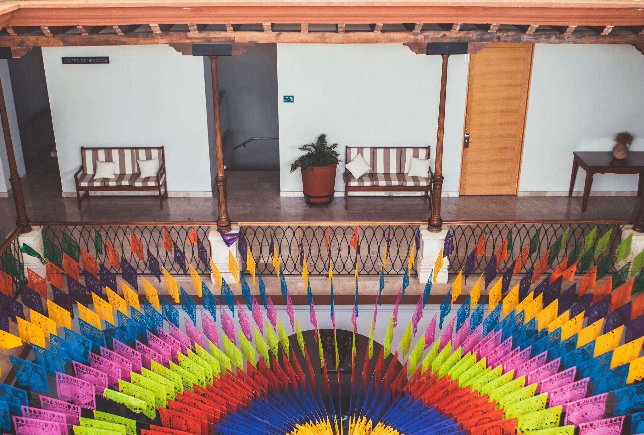 Vista Lobby Hotel Parador de Alcalá Oaxaca