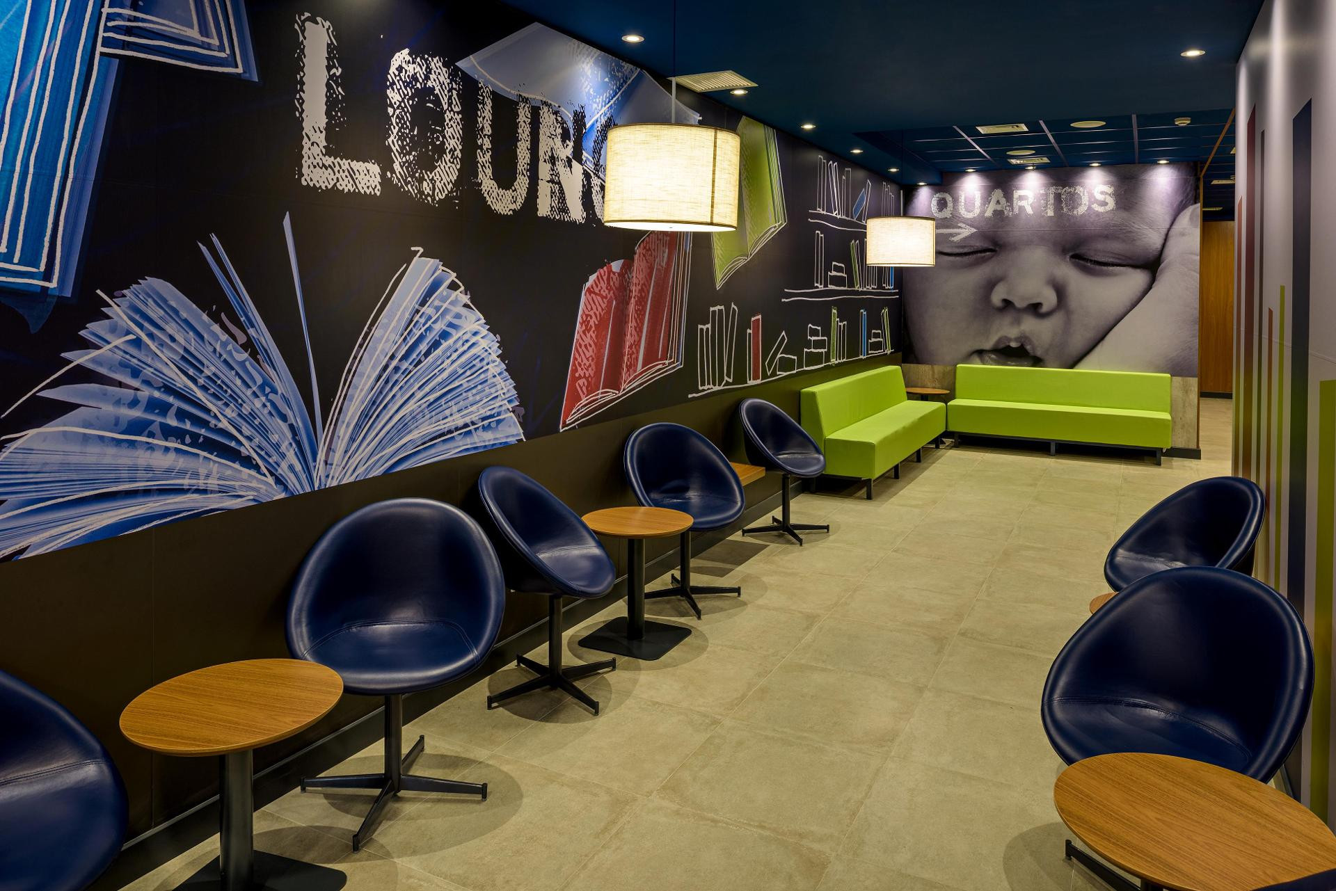 Vista Lobby Hotel Ibis Budget Santos Gonzaga