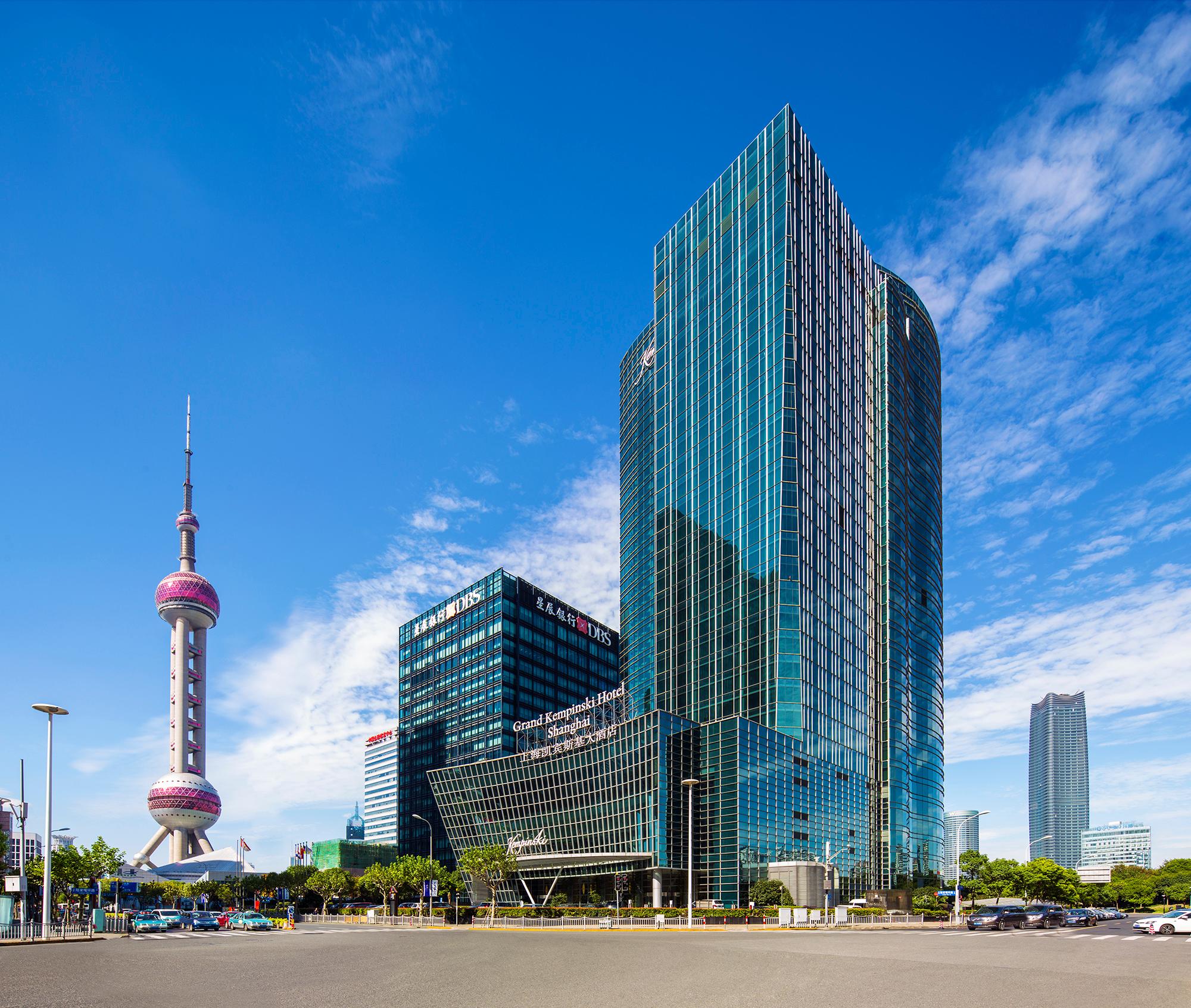 Vista Exterior Grand Kempinski Hotel Shanghai