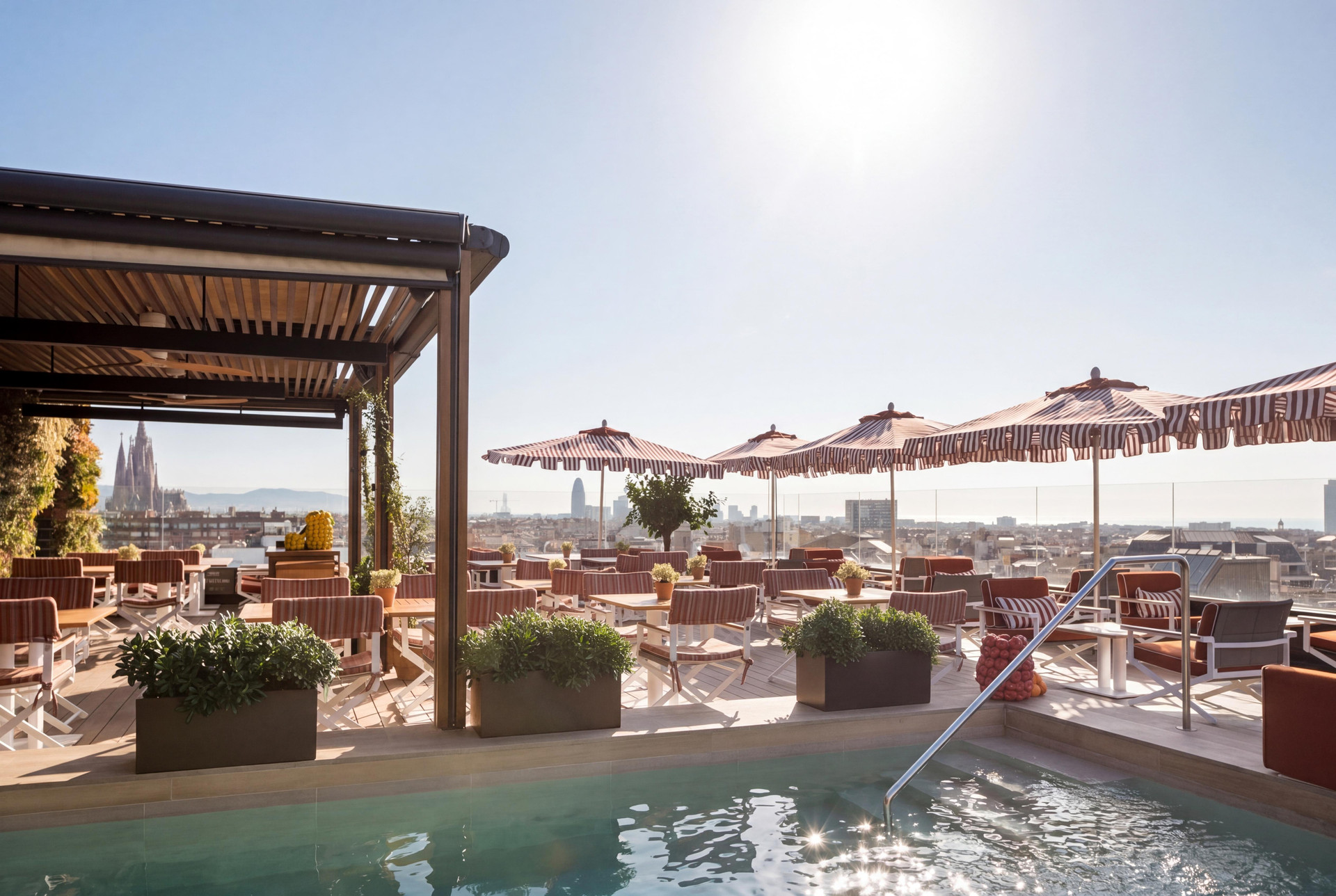 Vista Piscina Majestic Hotel & Spa Barcelona