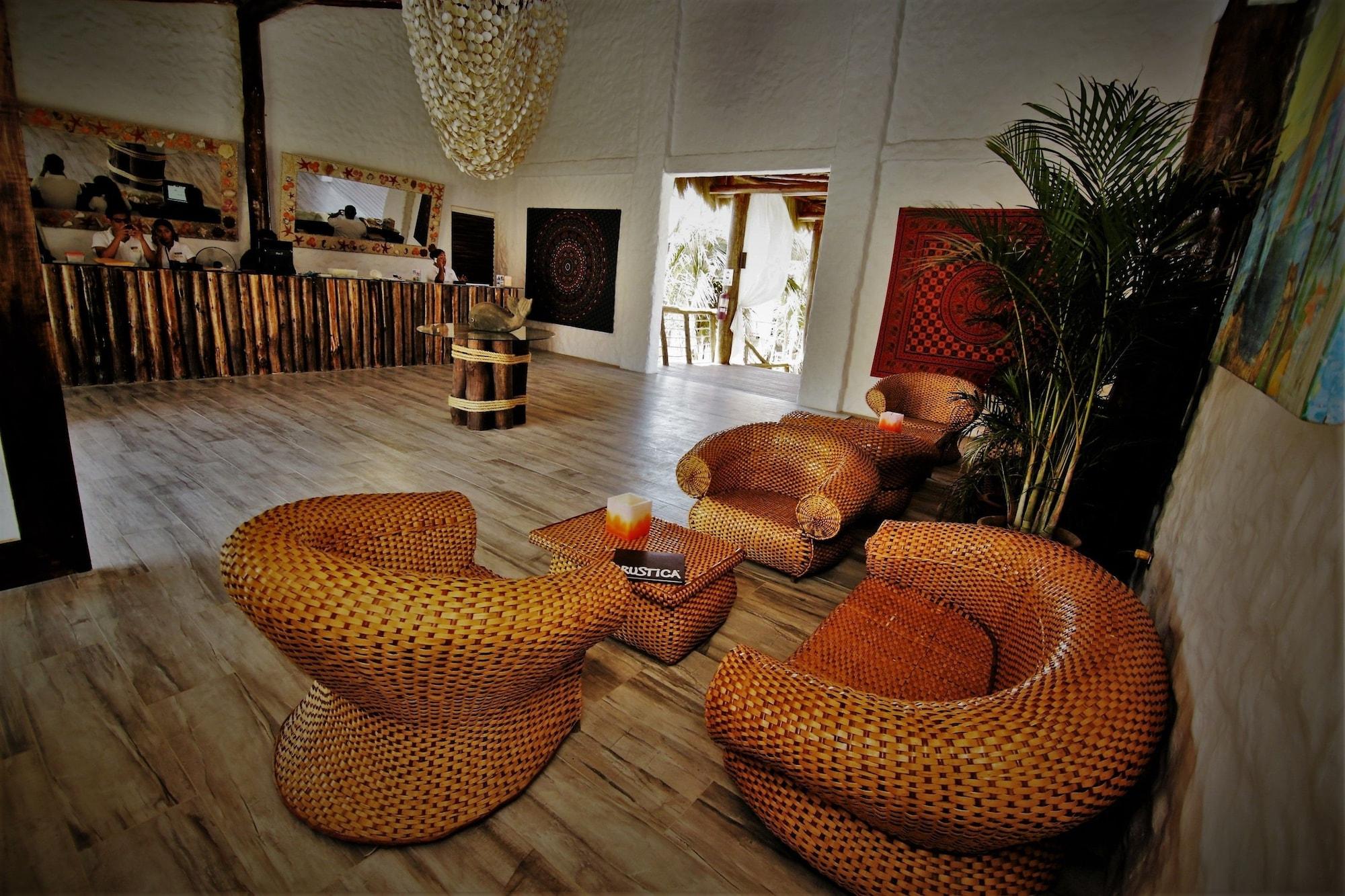 Vista Lobby Hotel Rustica Vichayito