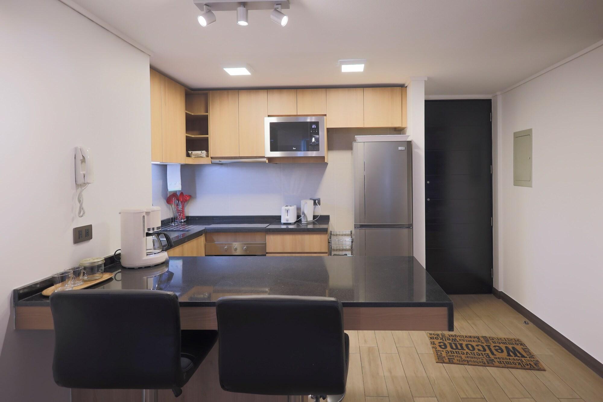 Equipamiento de Habitación Modern 2BR Apartment in Las Condes