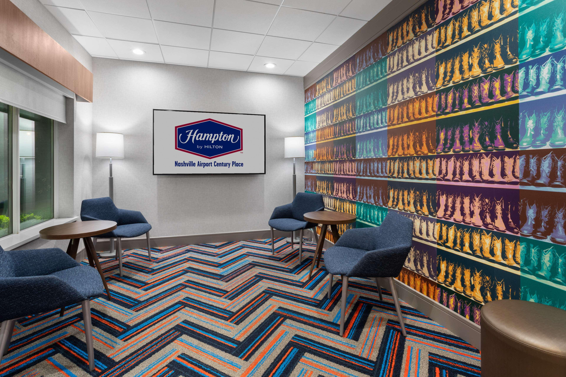 Vista Lobby Hampton Inn by Hilton Nashville Airport Century Pl