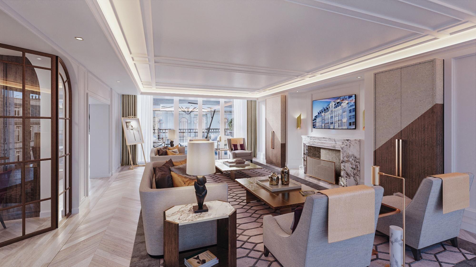 Vista Lobby Corinthia Grand Hotel Astoria Brussels